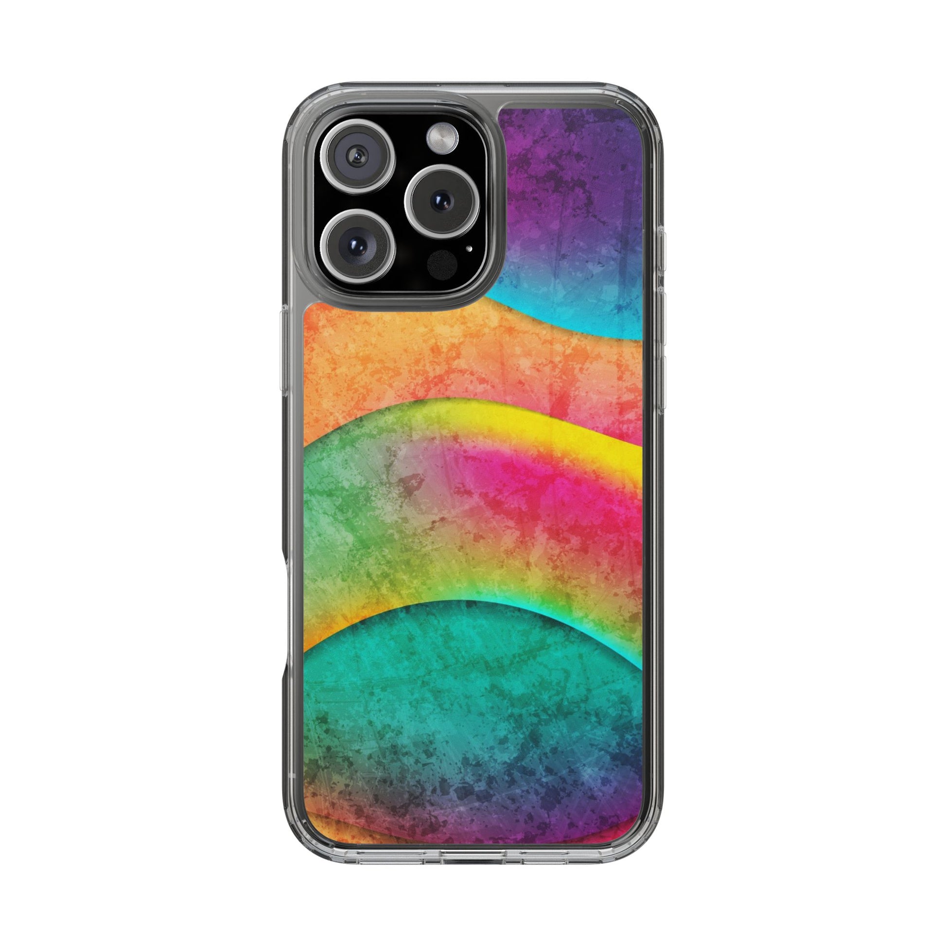 Rainbow Pattern Clear Phone Case (iPhone & Samsung Compatible) - FORMO