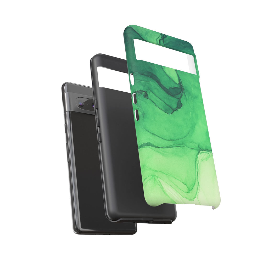 Stylish Phone Case for Nature Lovers, Tough Cases, Green Marble Design, Organic Aesthetic, Unique Gift, Eco-friendly Accessories