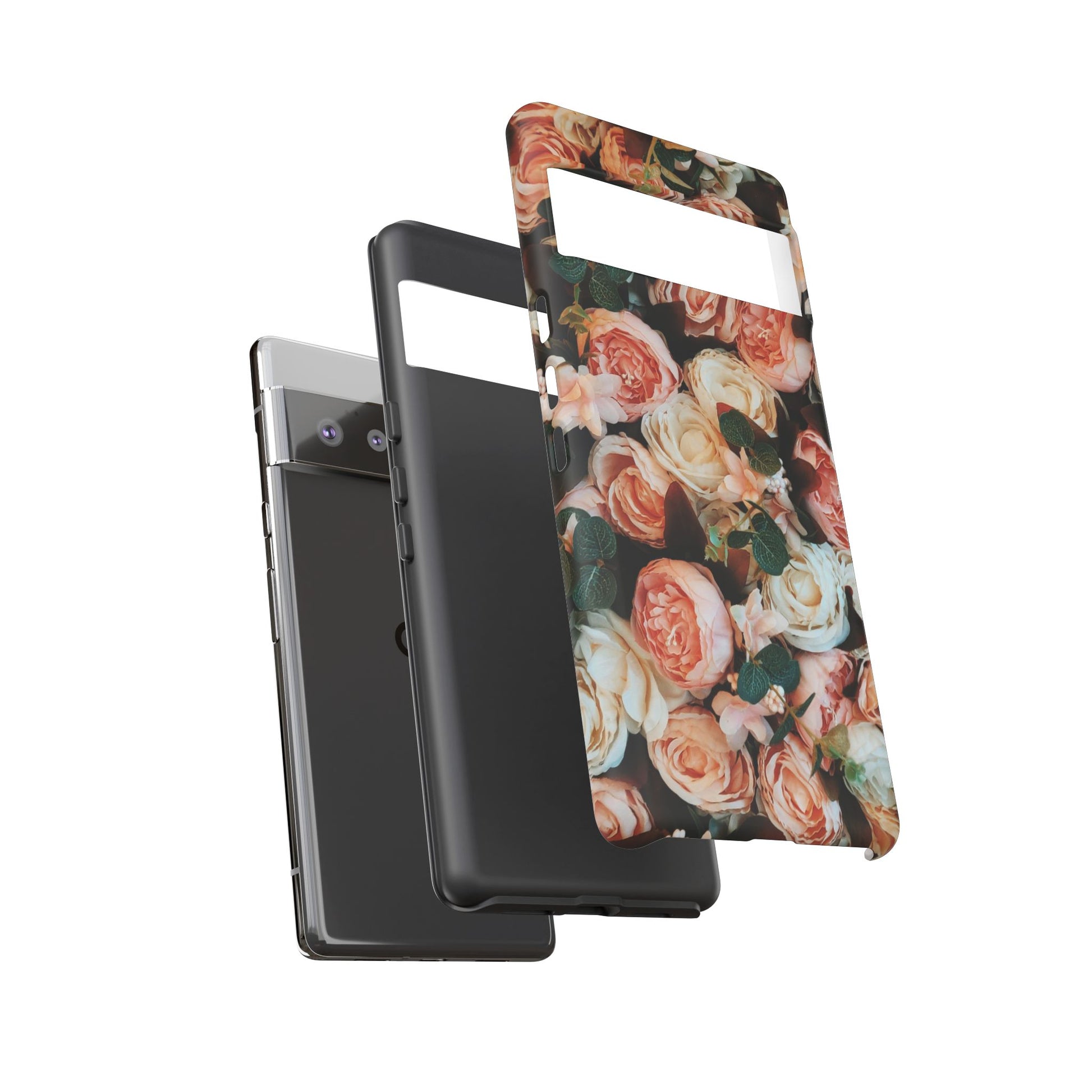 Floral Phone Case - Tough Cases, Rose Design, Floral Protection, Gift for Her, Cute Mobile Cover, Eco-Friendly Case - FORMO