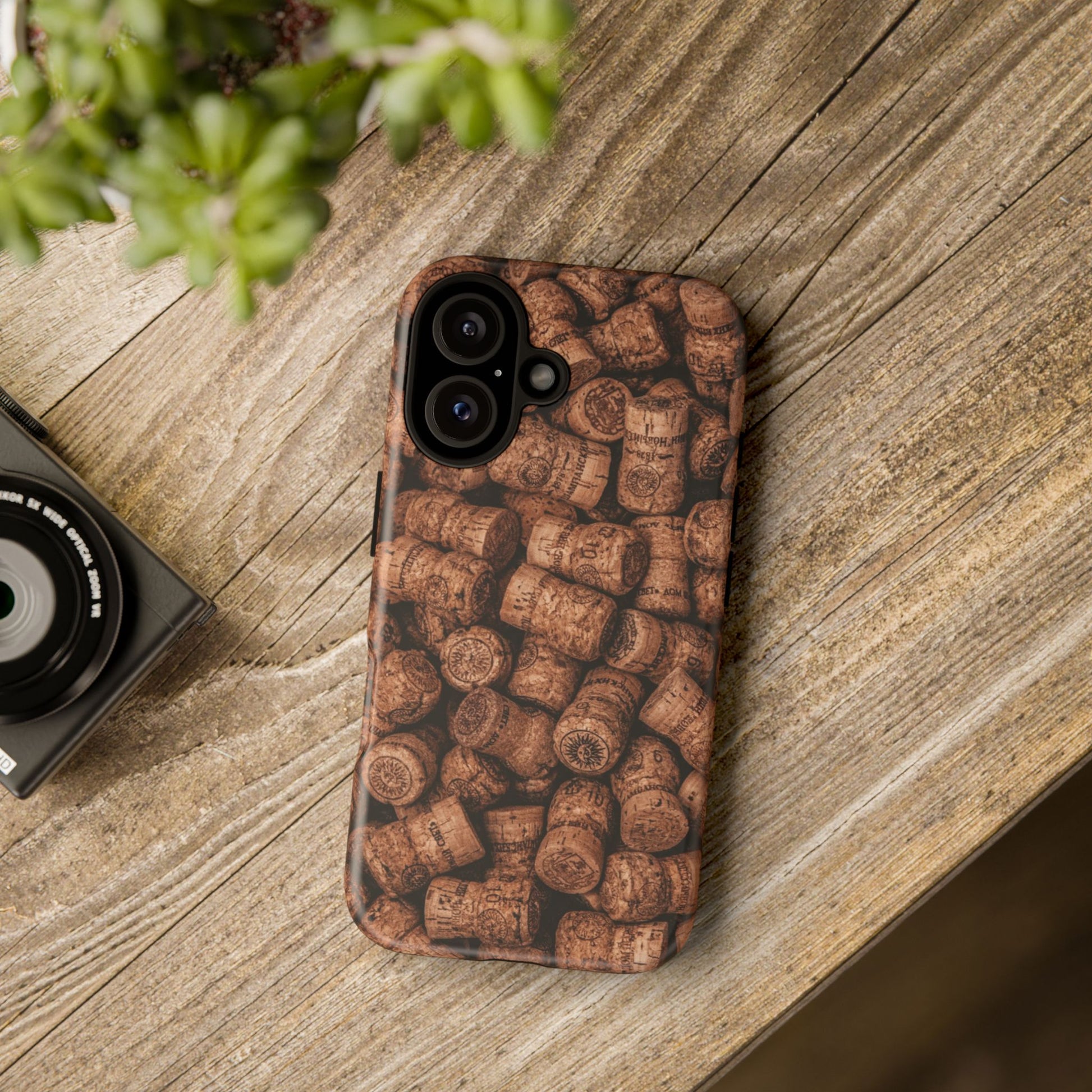Cork Pattern Phone Case - Eco-Friendly, Vintage Style, Rustic Gifts for Wine Lovers, Housewarming, Birthday, Unique Gift - FORMO