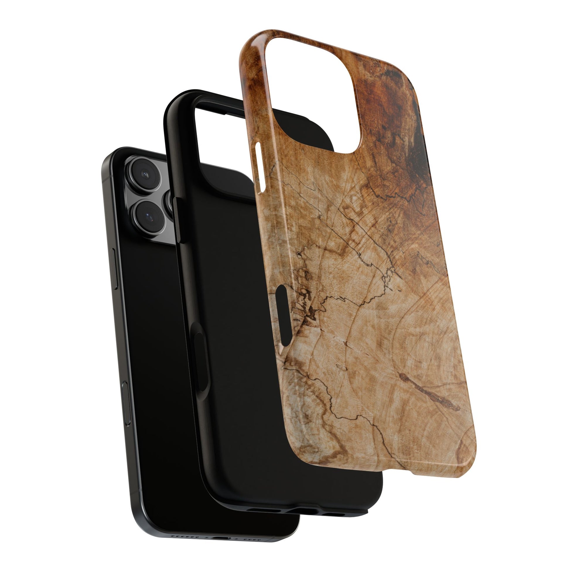 Woodland-Inspired Phone Case | Tough Cases, Natural Wood Grain Cover, Rustic Tech Accessory, Nature Lover Gift, Eco-Friendly - FORMO
