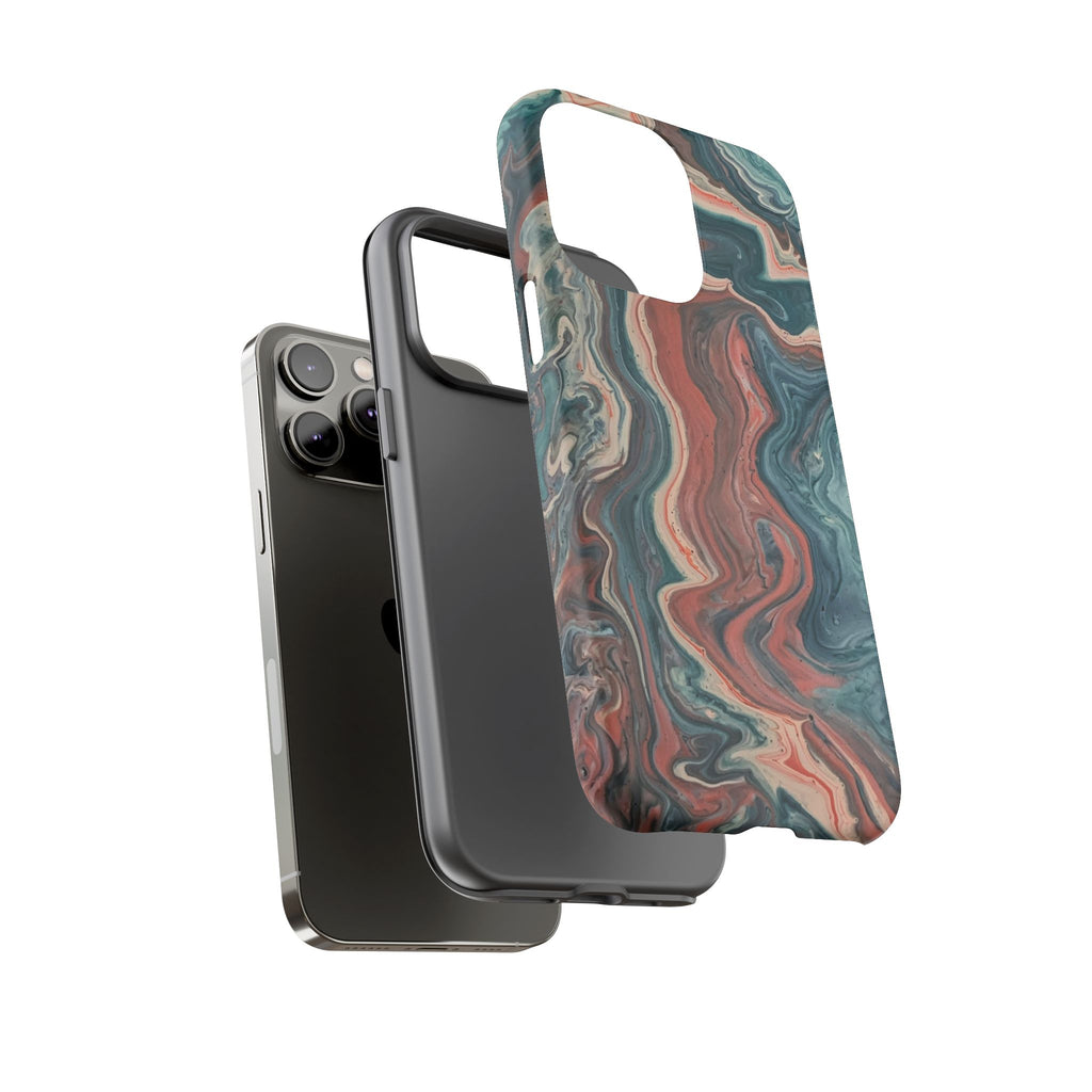 Artistic Phone Case, Tough Cases for Stylish Protection, Marble Design, Trendy Gift for Phone Lovers, Unique Cell Phone Accessory - FORMO