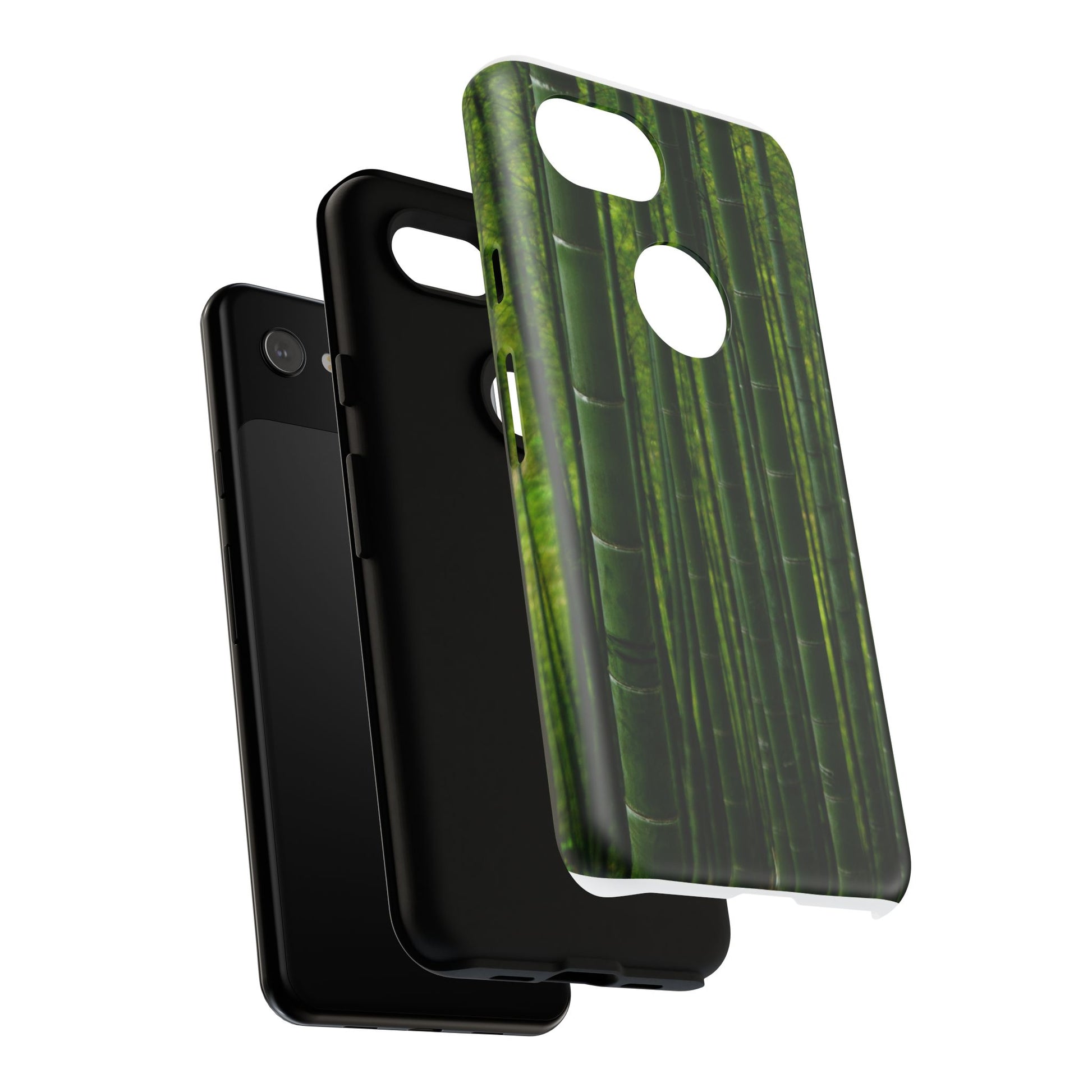 Bamboo Phone Case - Tough Cases, Nature Lover Gift, Eco-Friendly Phone Accessory, Greenery Design, Unique Smartphone Cover - FORMO