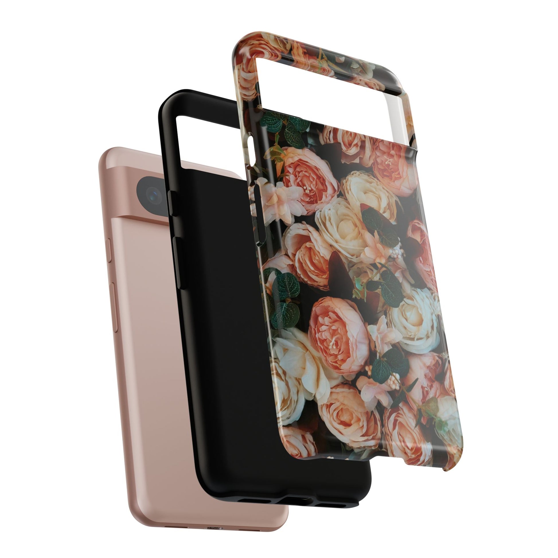 Floral Phone Case - Tough Cases, Rose Design, Floral Protection, Gift for Her, Cute Mobile Cover, Eco-Friendly Case - FORMO