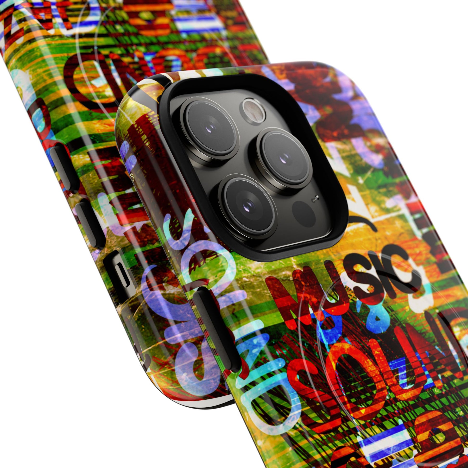 Colorful Music-Themed Phone Case (iPhone & Samsung Compatible) - FORMO