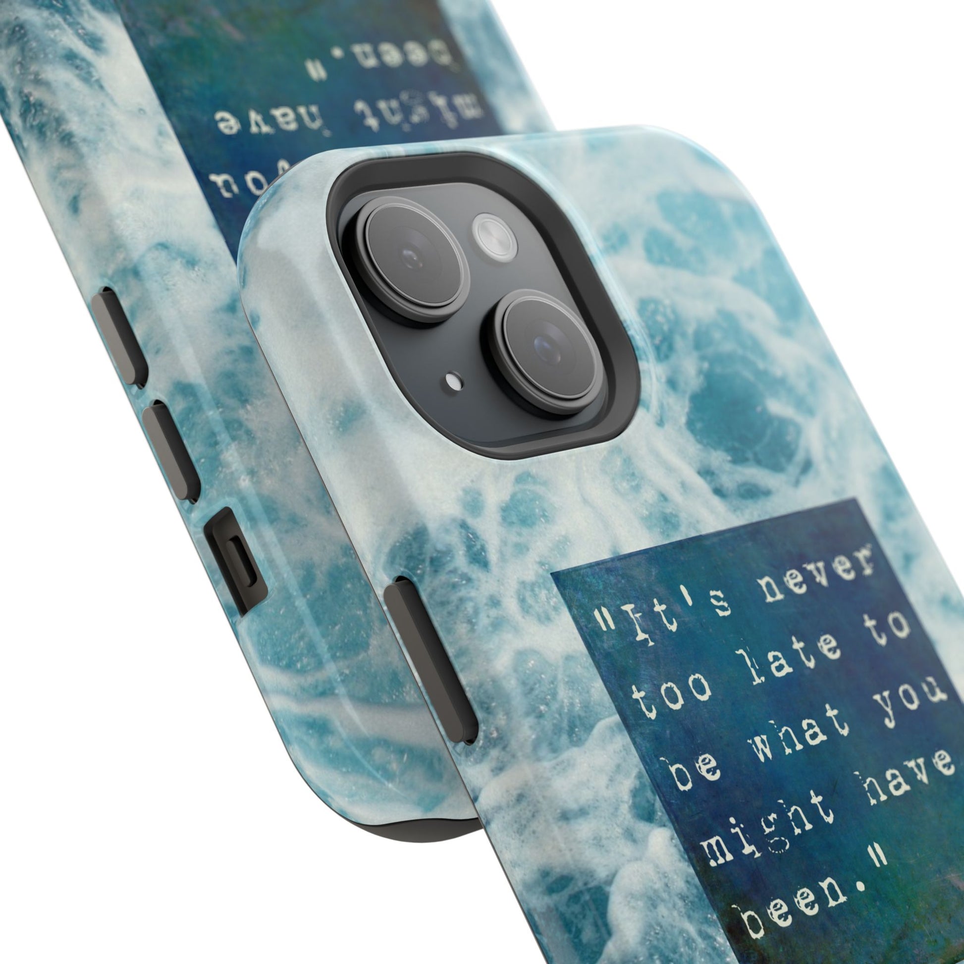 Inspirational Magnetic Phone Cases, Perfect Gift for Students, Motivational Phone Cover, Stylish Tough Case, Ocean Design Case, Fits iPhone - FORMO