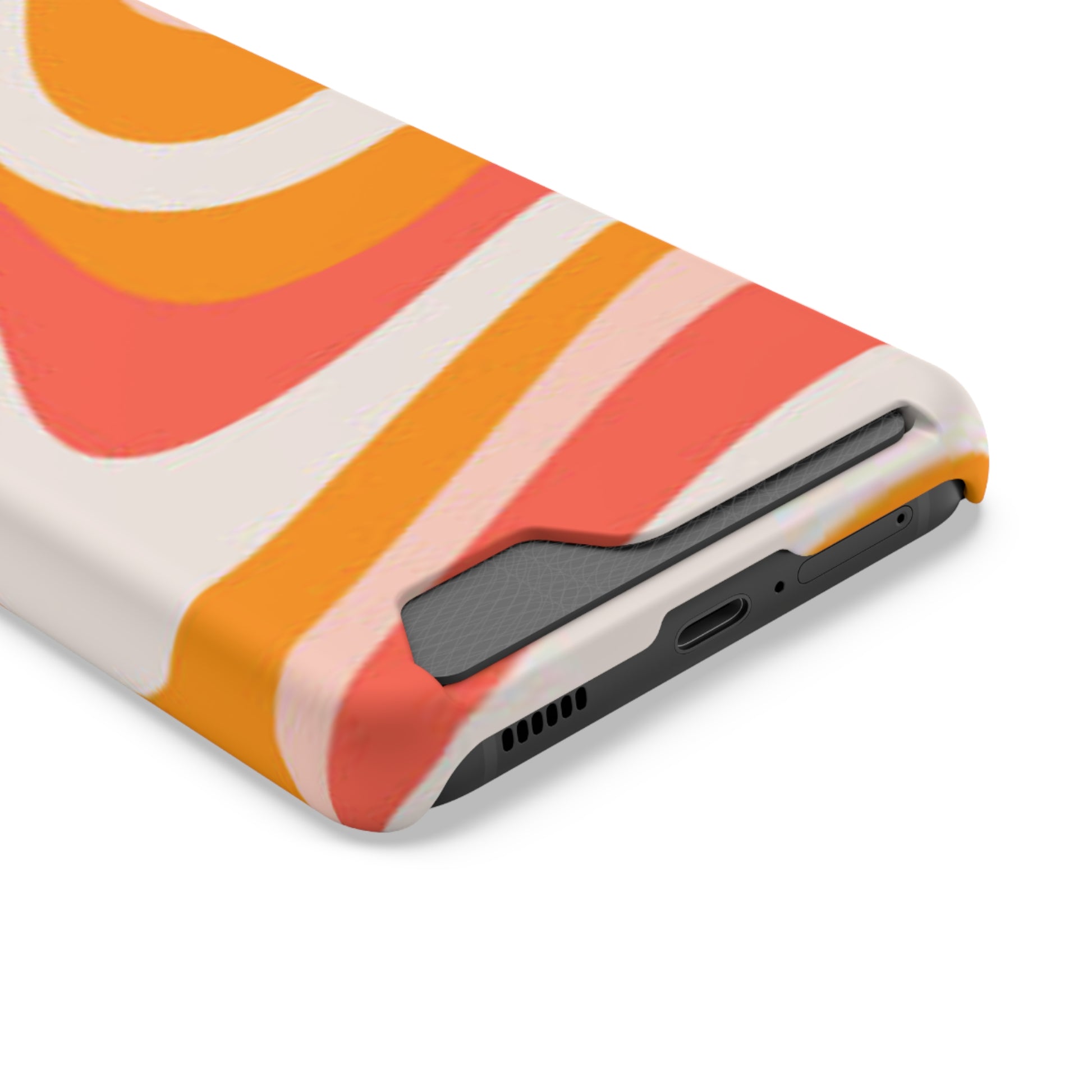 Trendy Phone Case with Card Holder, Boho Phone Accessory, Stylish Mobile Cover, Functional Gift for Friends, Perfect for Everyday Use - FORMO