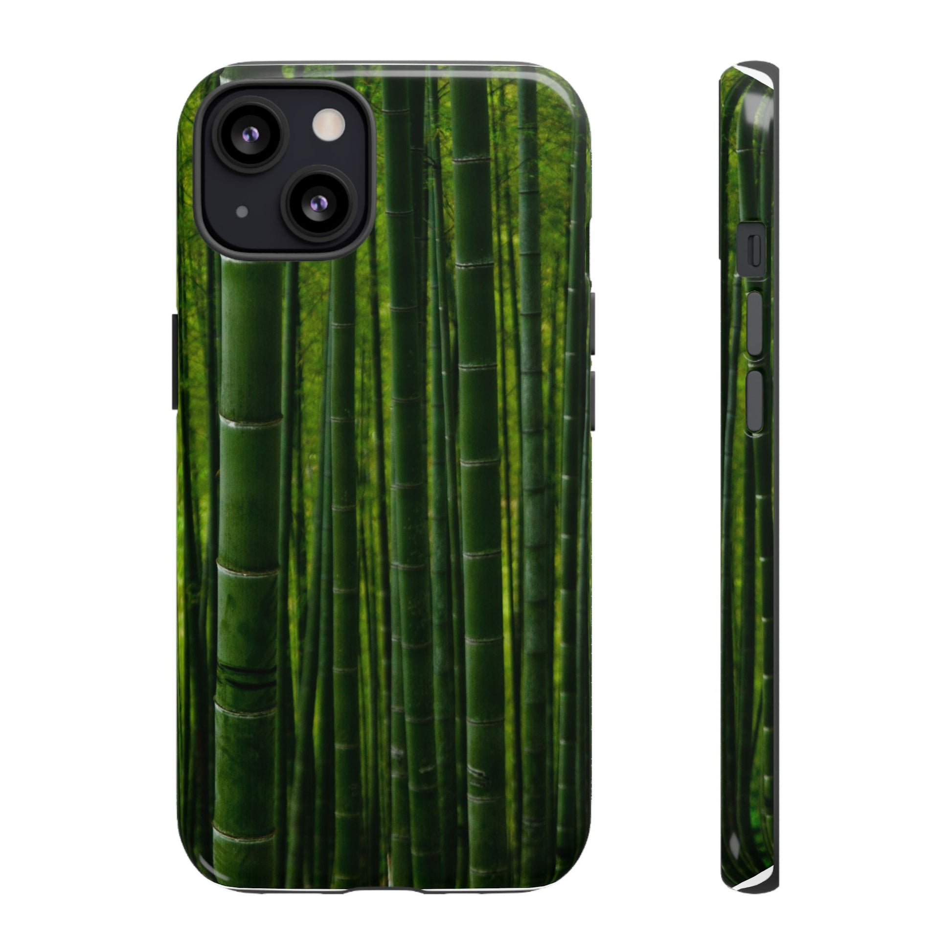 Bamboo Phone Case - Tough Cases, Nature Lover Gift, Eco-Friendly Phone Accessory, Greenery Design, Unique Smartphone Cover - FORMO