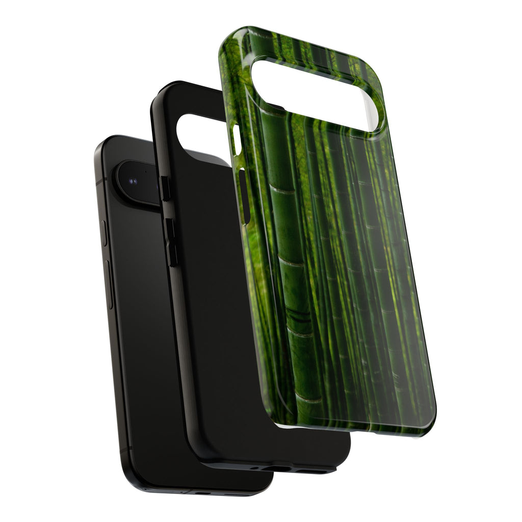 Bamboo Phone Case - Tough Cases, Nature Lover Gift, Eco-Friendly Phone Accessory, Greenery Design, Unique Smartphone Cover - FORMO