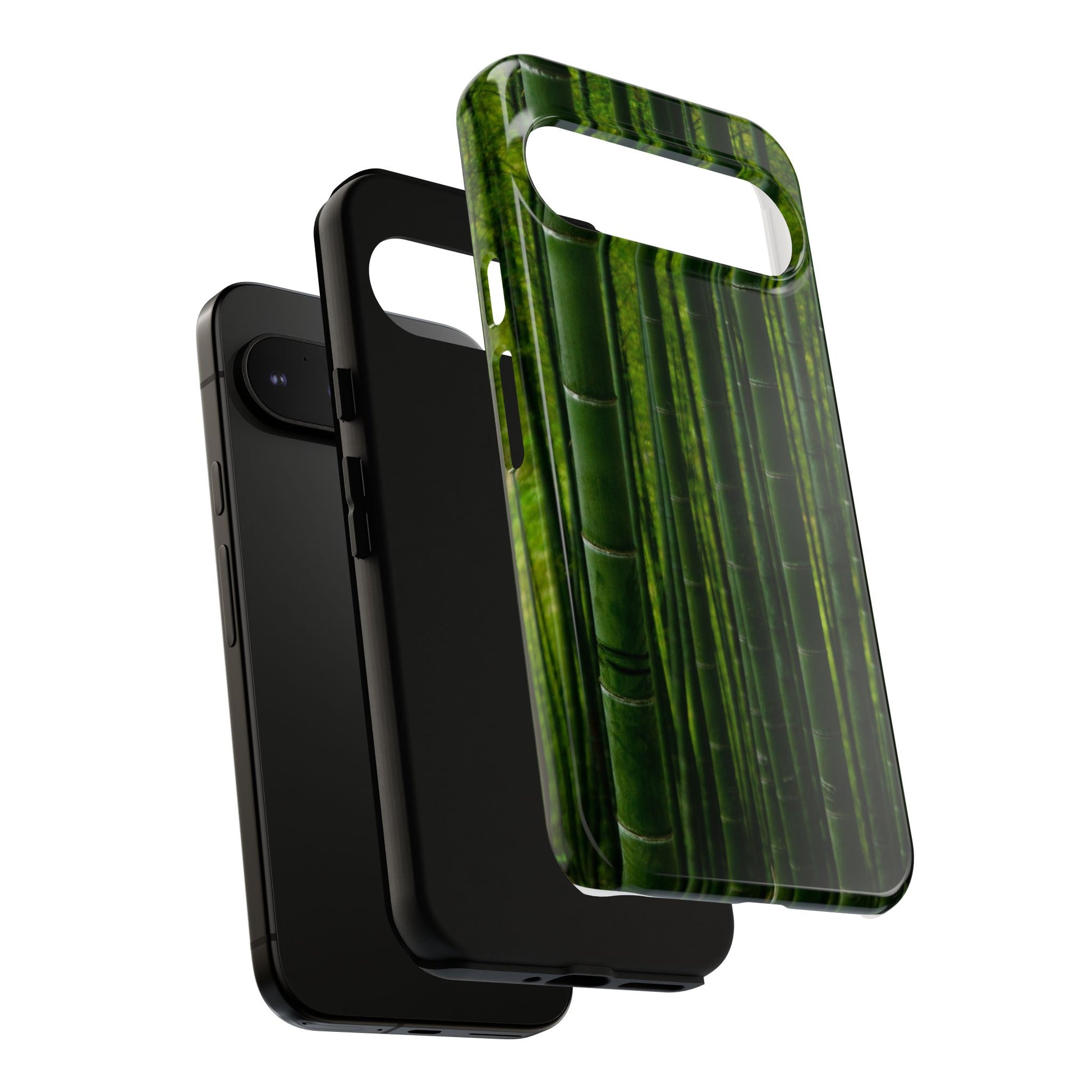 Bamboo Phone Case - Tough Cases, Nature Lover Gift, Eco-Friendly Phone Accessory, Greenery Design, Unique Smartphone Cover - FORMO