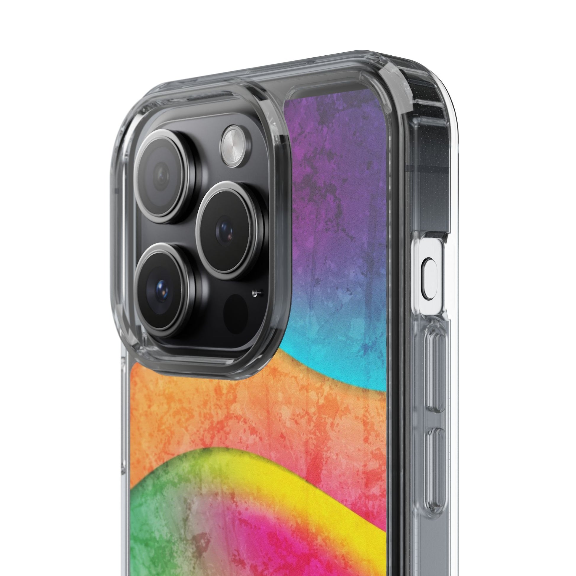 Rainbow Pattern Clear Phone Case (iPhone & Samsung Compatible) - FORMO