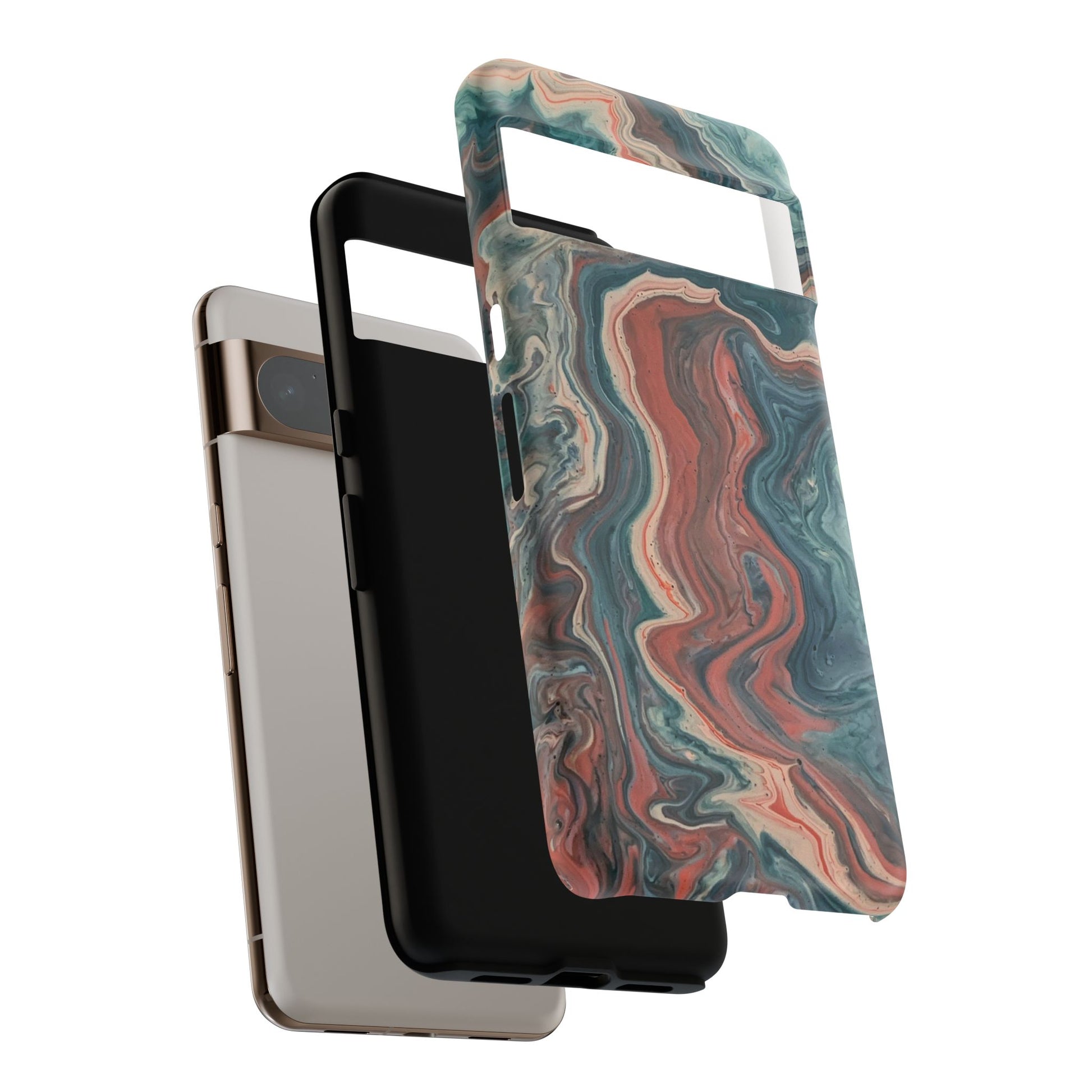 Artistic Phone Case, Tough Cases for Stylish Protection, Marble Design, Trendy Gift for Phone Lovers, Unique Cell Phone Accessory - FORMO