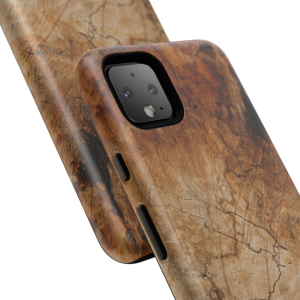 Woodland-Inspired Phone Case | Tough Cases, Natural Wood Grain Cover, Rustic Tech Accessory, Nature Lover Gift, Eco-Friendly - FORMO