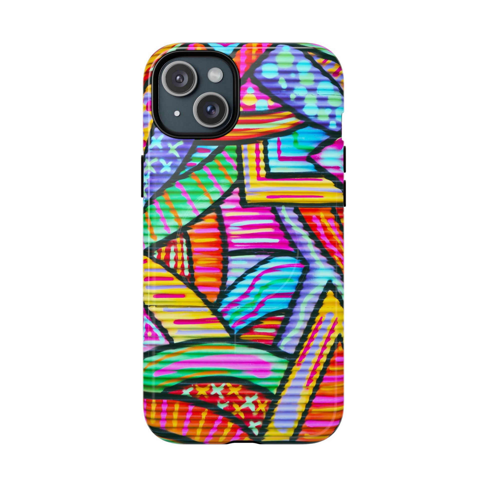 Vibrant Tough Magnetic Phone Case, Colorful Phone Cover, Artistic Mobile Protection, Unique Gift for Tech Lovers, Phone Accessories - FORMO