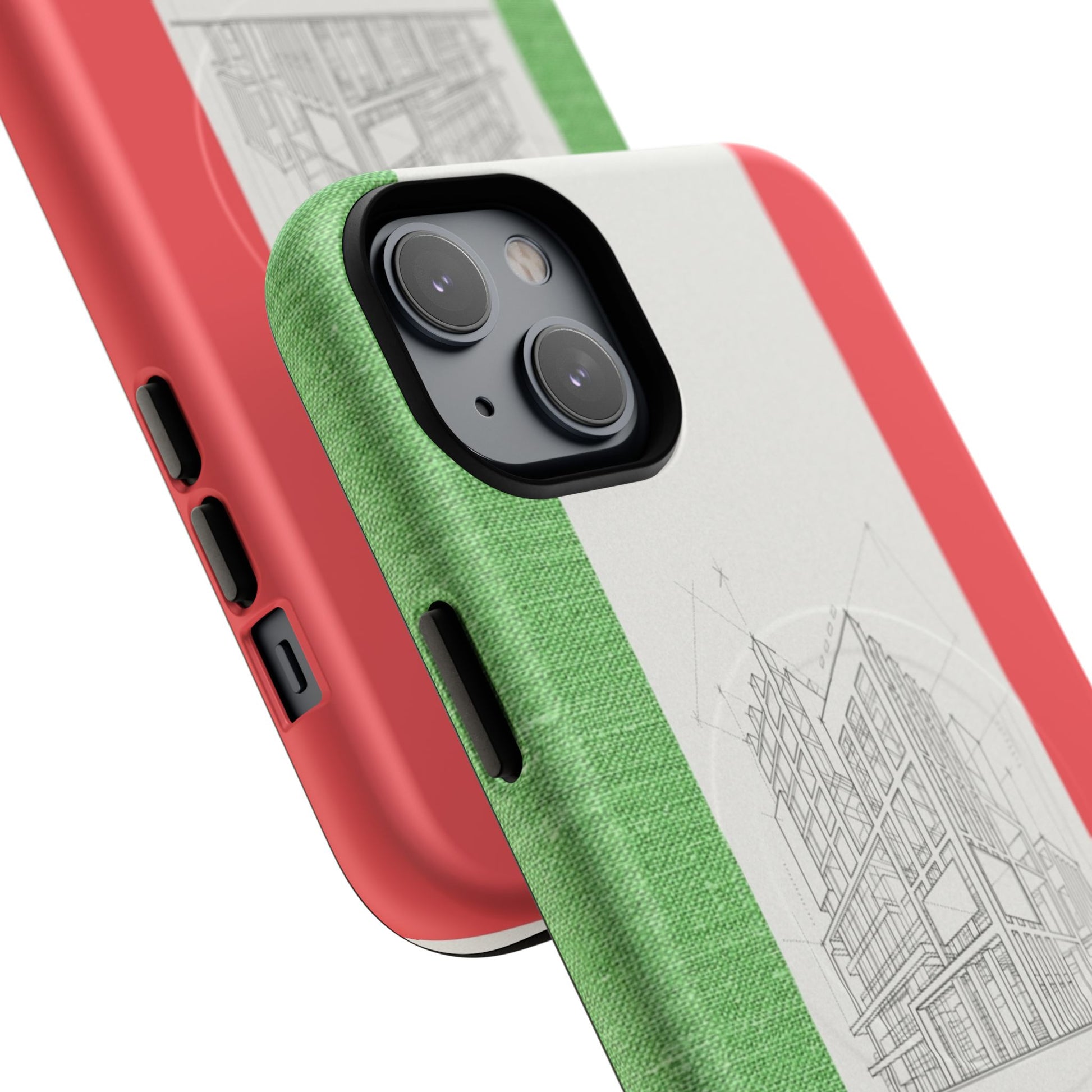 Italian Heritage Magnetic Phone Case, Stylish Phone Cover, Durable Magnet Case, Unique Gift for Travelers, Italian Culture Decor