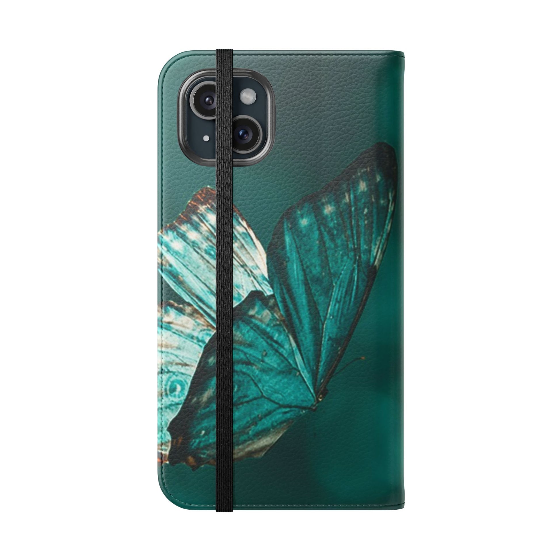 Butterfly Flip Case - Elegant Phone Wallet Cover, Nature Lovers, Gift for Her, Sustainable Fashion, Personalized Mobile Accessory - FORMO