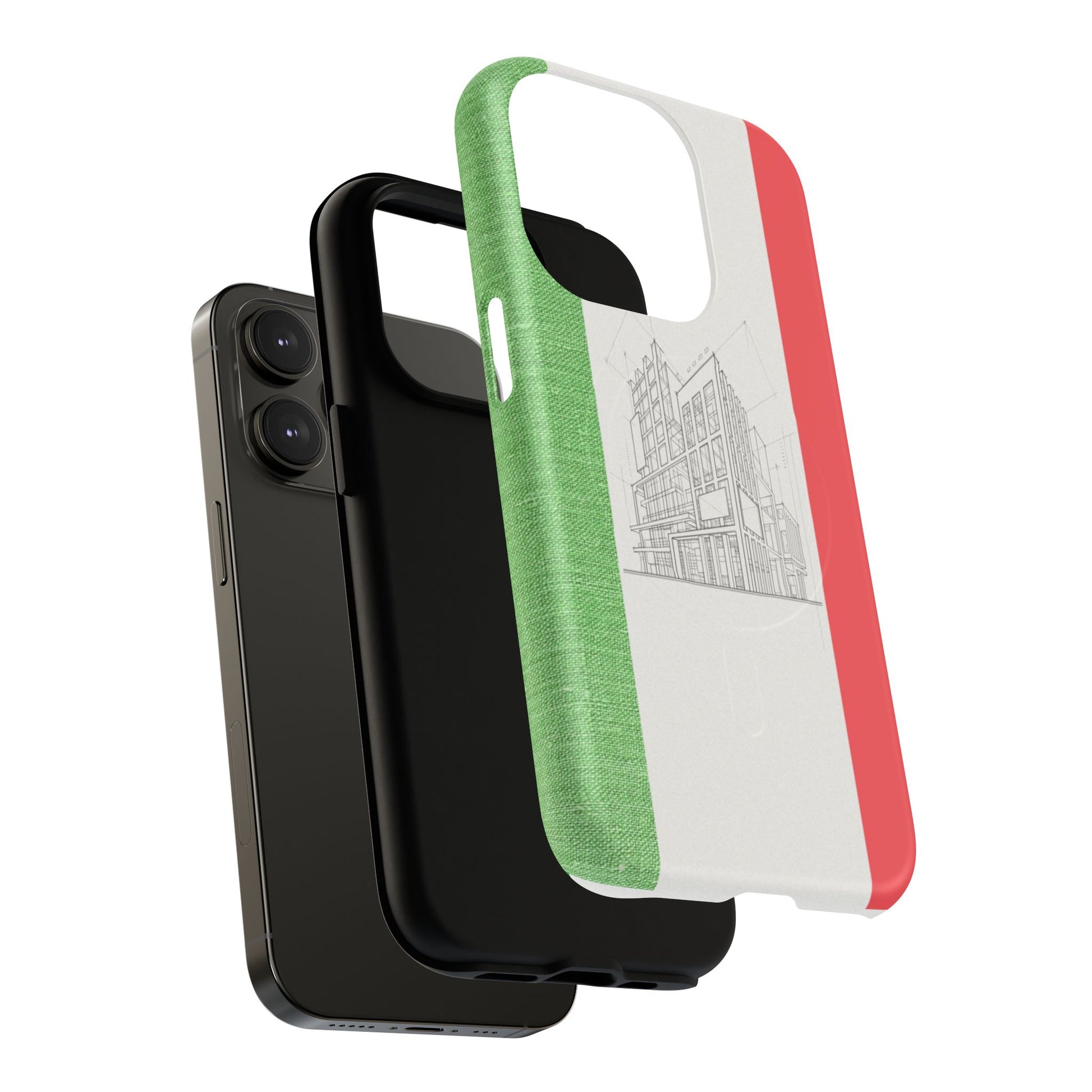Italian Heritage Magnetic Phone Case, Stylish Phone Cover, Durable Magnet Case, Unique Gift for Travelers, Italian Culture Decor