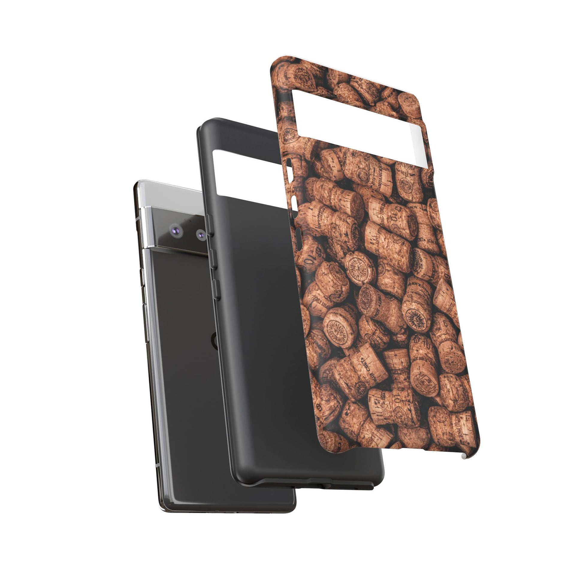 Cork Pattern Phone Case - Eco-Friendly, Vintage Style, Rustic Gifts for Wine Lovers, Housewarming, Birthday, Unique Gift - FORMO