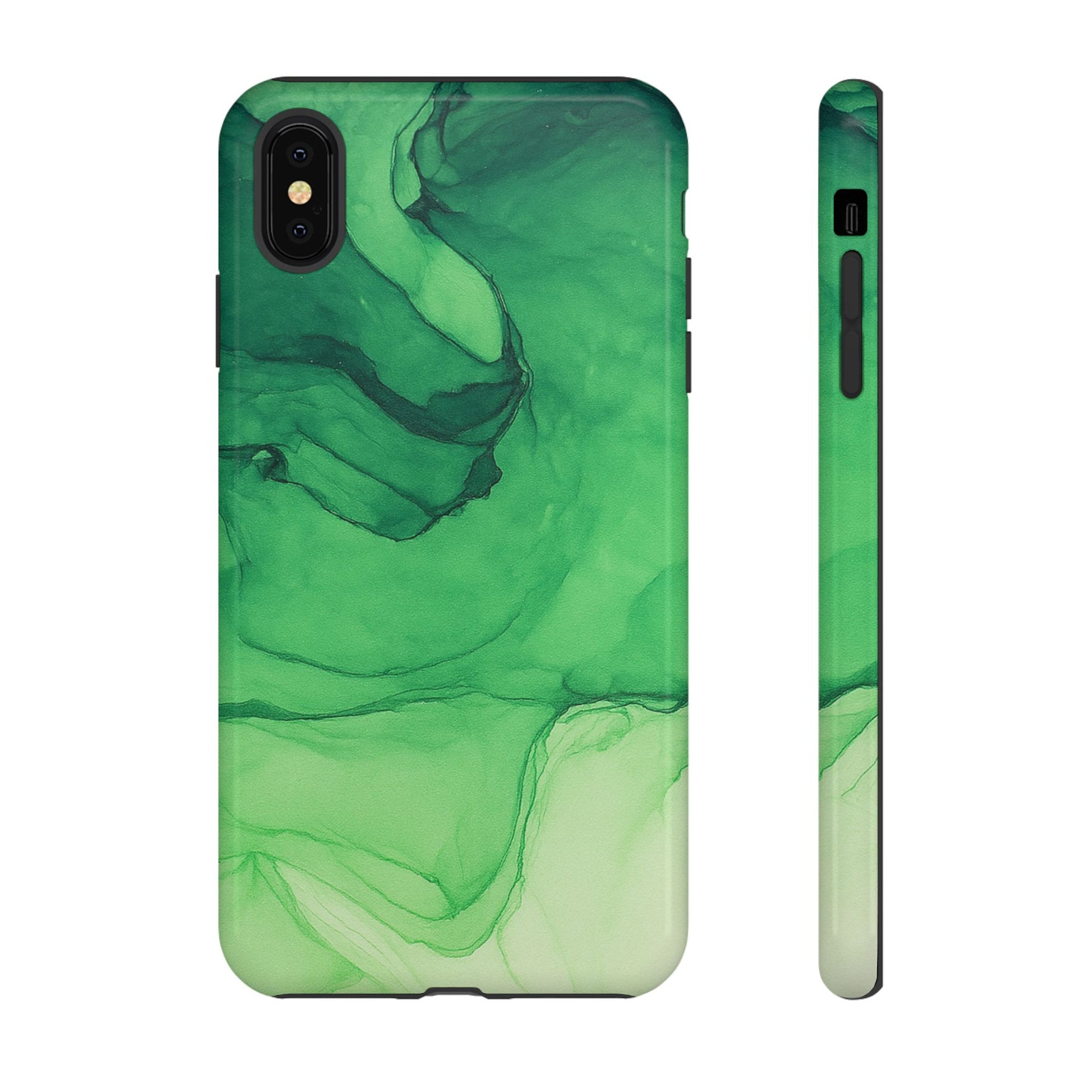 Stylish Phone Case for Nature Lovers, Tough Cases, Green Marble Design, Organic Aesthetic, Unique Gift, Eco-friendly Accessories