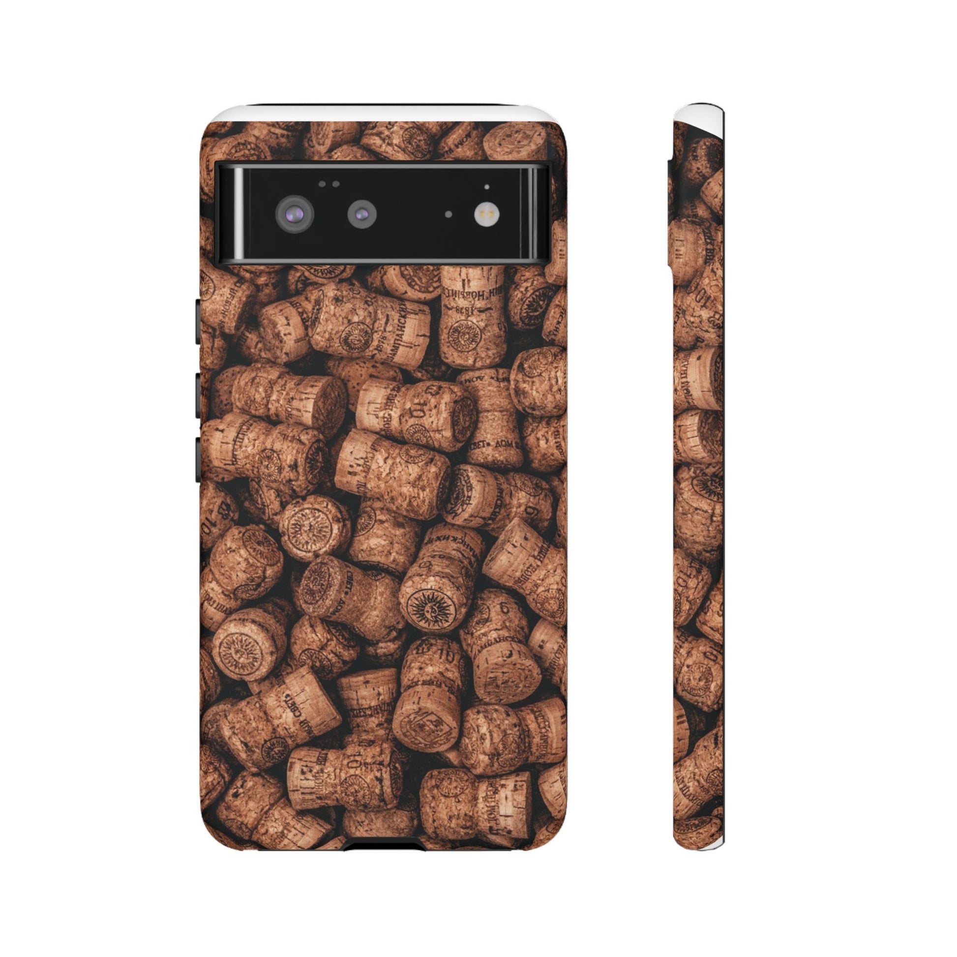 Cork Pattern Phone Case - Eco-Friendly, Vintage Style, Rustic Gifts for Wine Lovers, Housewarming, Birthday, Unique Gift - FORMO