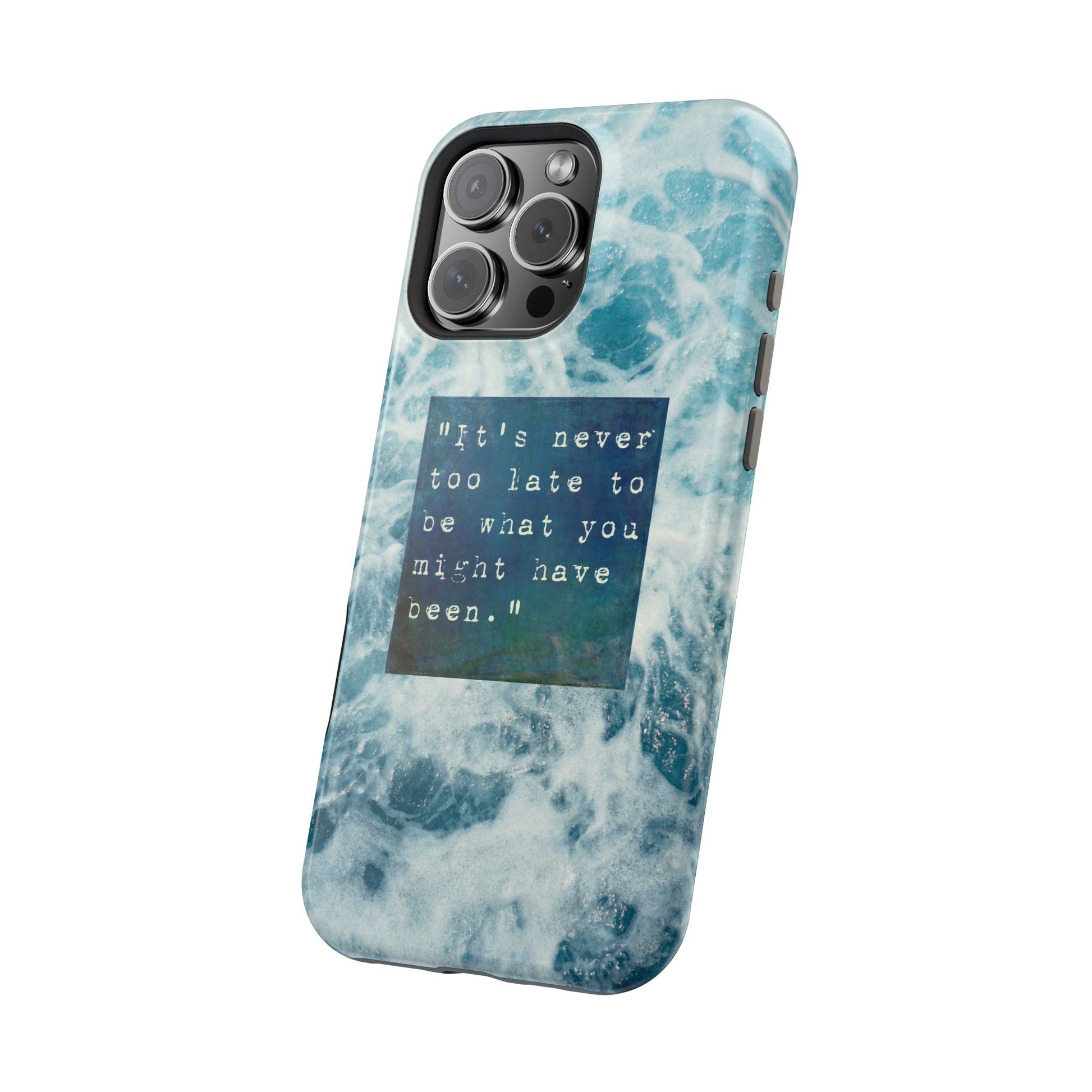 Inspirational Magnetic Phone Cases, Perfect Gift for Students, Motivational Phone Cover, Stylish Tough Case, Ocean Design Case, Fits iPhone - FORMO