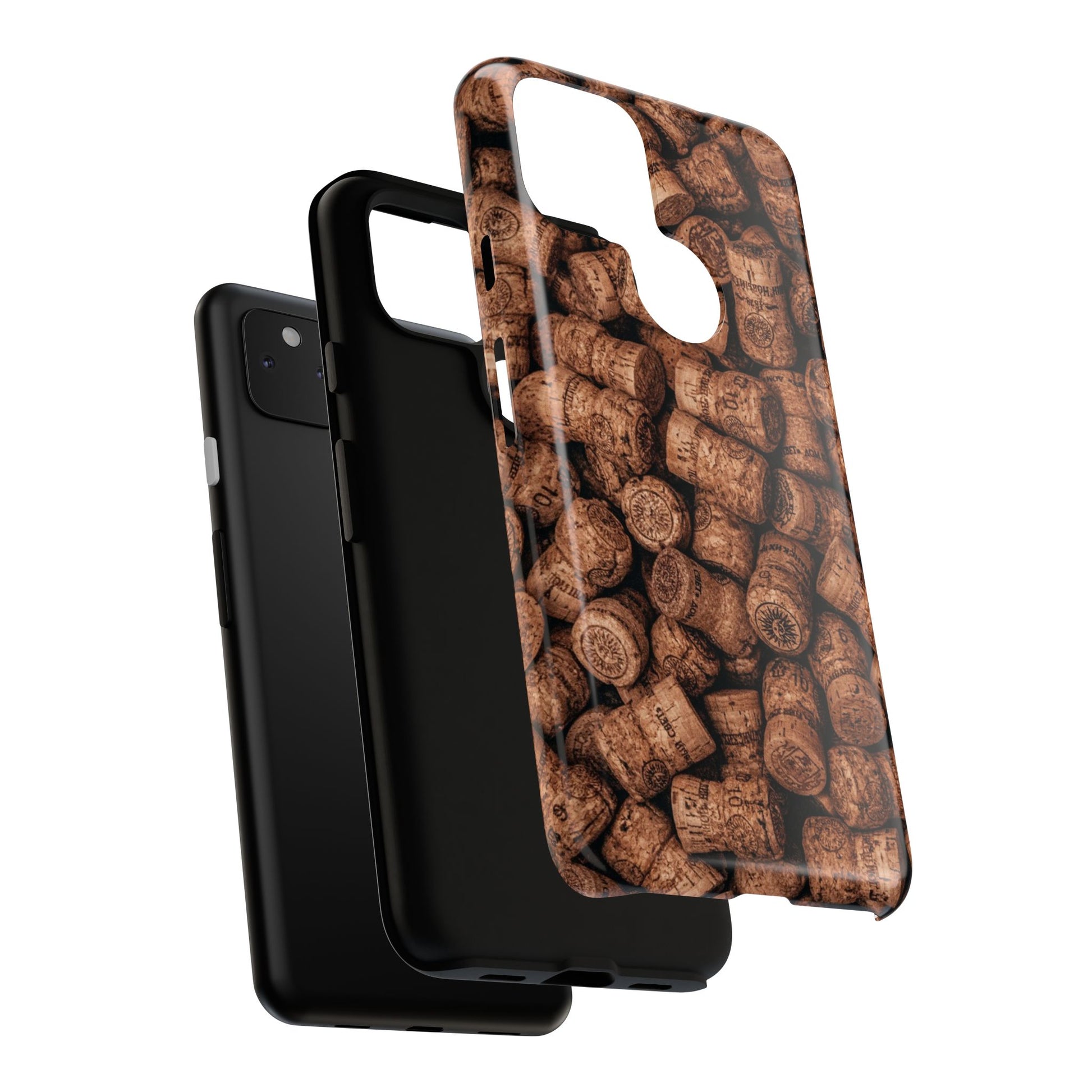 Cork Pattern Phone Case - Eco-Friendly, Vintage Style, Rustic Gifts for Wine Lovers, Housewarming, Birthday, Unique Gift - FORMO