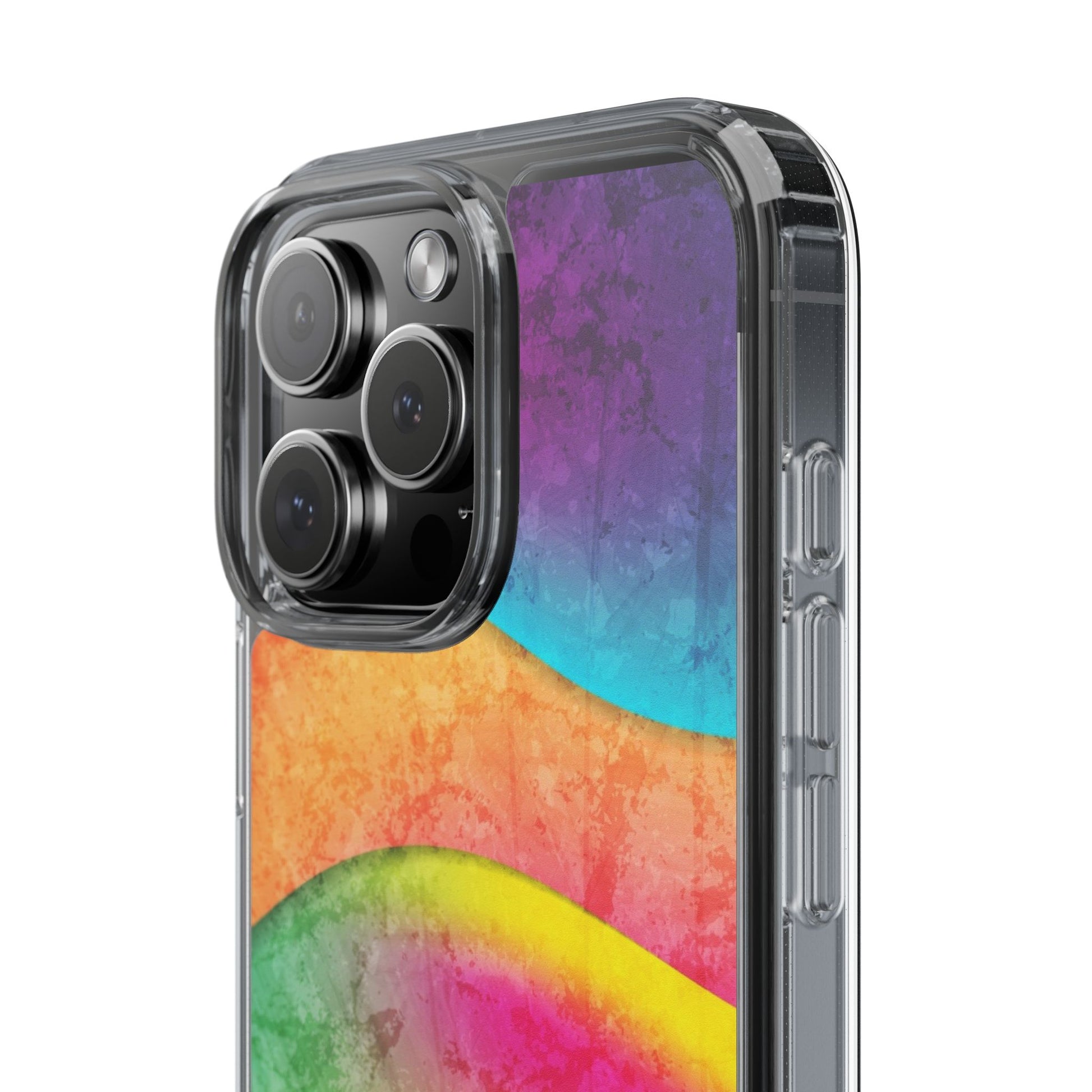 Rainbow Pattern Clear Phone Case (iPhone & Samsung Compatible) - FORMO