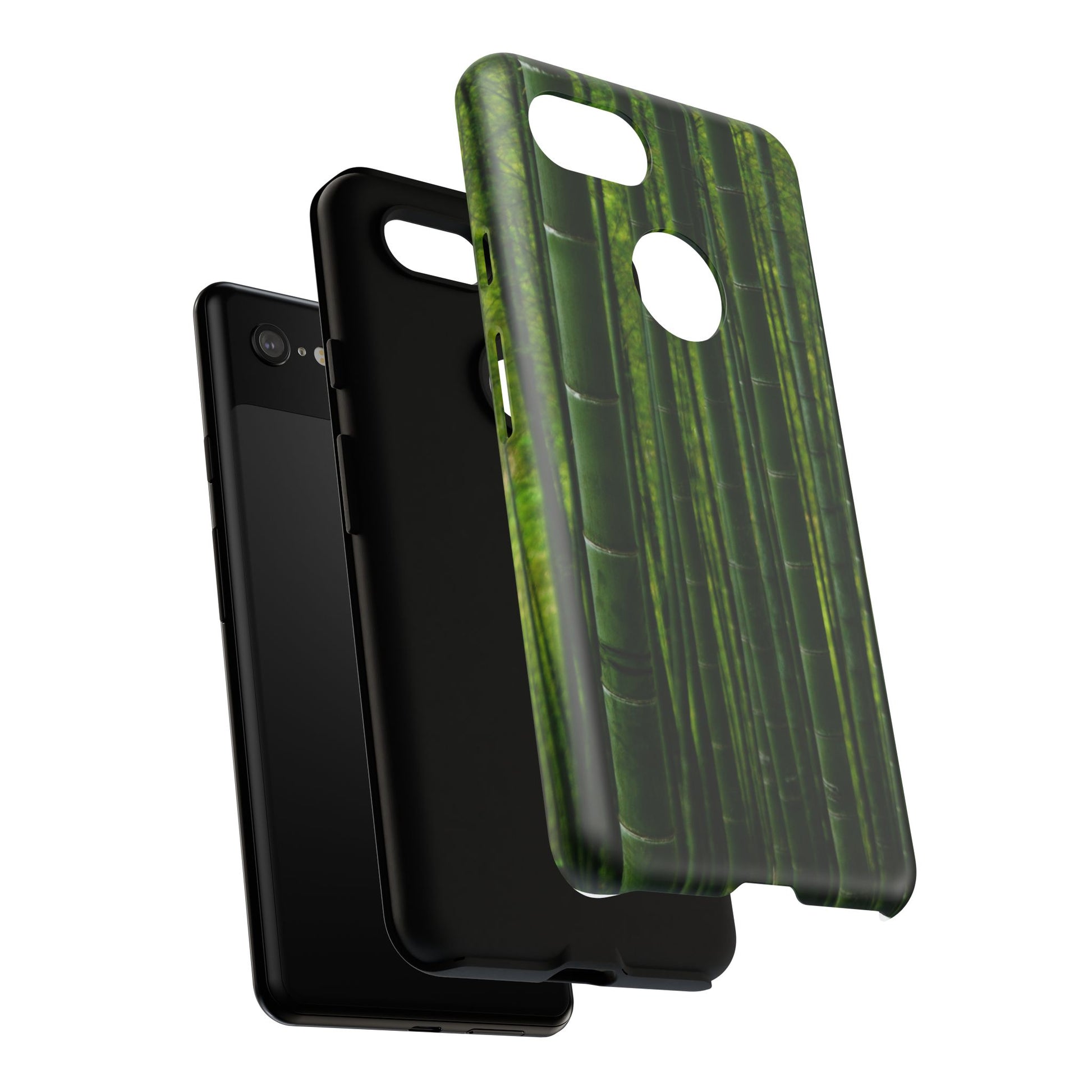 Bamboo Phone Case - Tough Cases, Nature Lover Gift, Eco-Friendly Phone Accessory, Greenery Design, Unique Smartphone Cover - FORMO