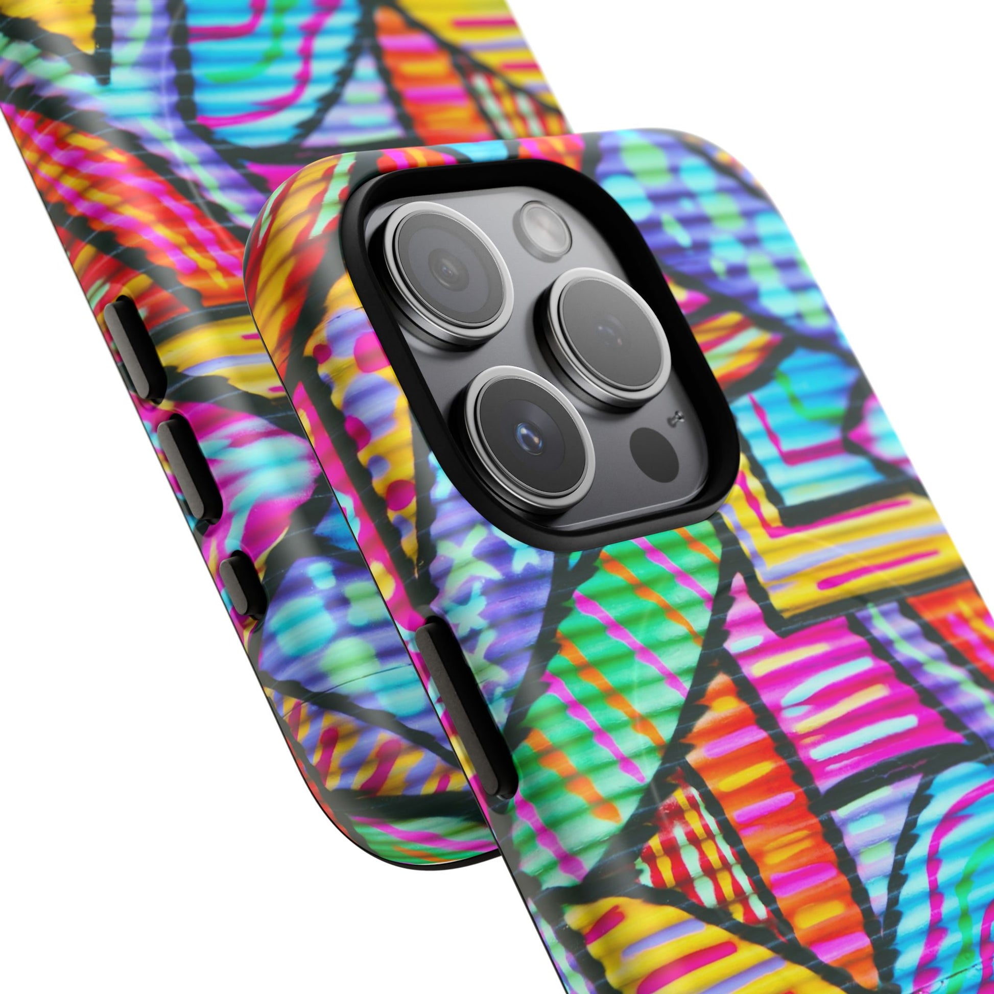 Vibrant Tough Magnetic Phone Case, Colorful Phone Cover, Artistic Mobile Protection, Unique Gift for Tech Lovers, Phone Accessories - FORMO
