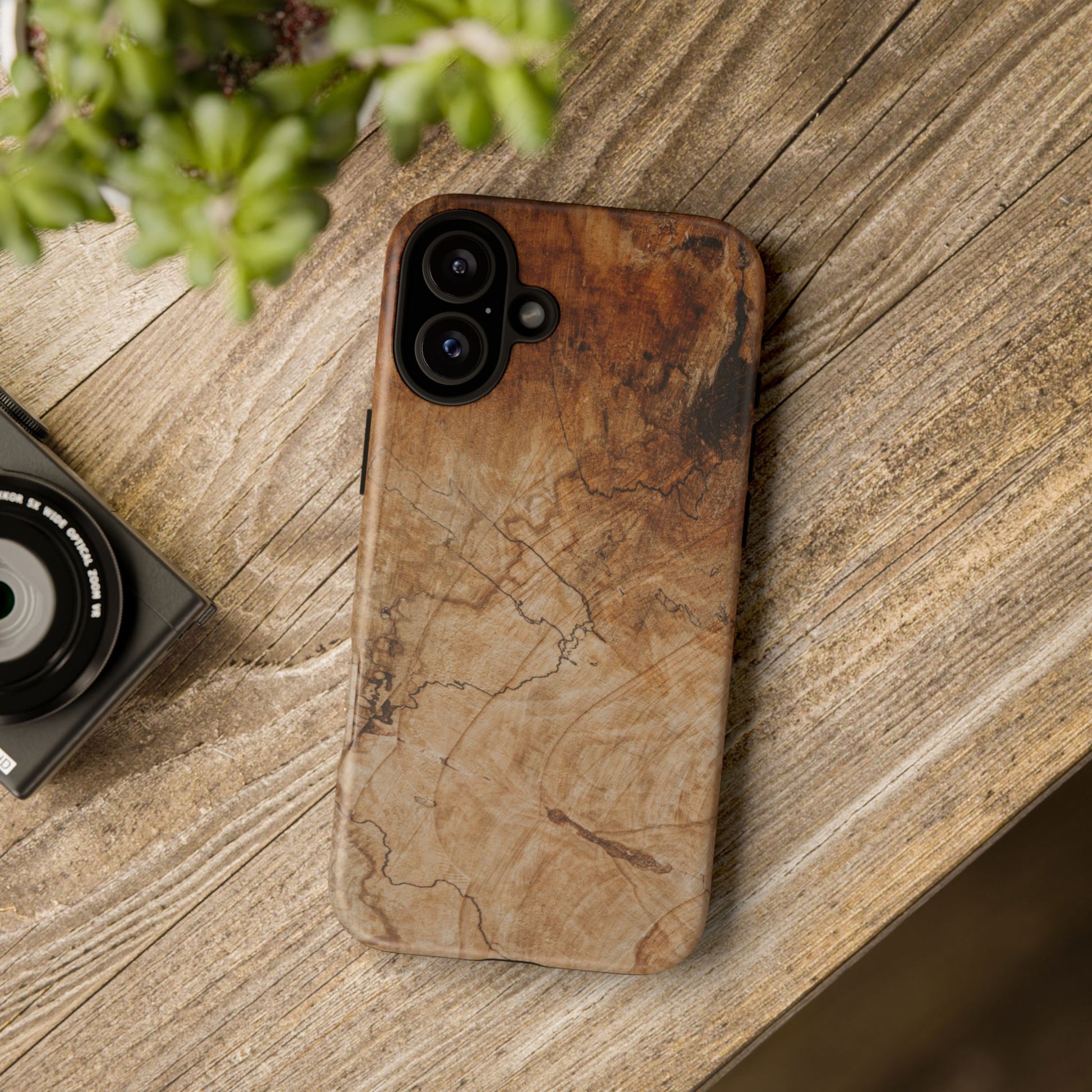 Woodland-Inspired Phone Case | Tough Cases, Natural Wood Grain Cover, Rustic Tech Accessory, Nature Lover Gift, Eco-Friendly - FORMO