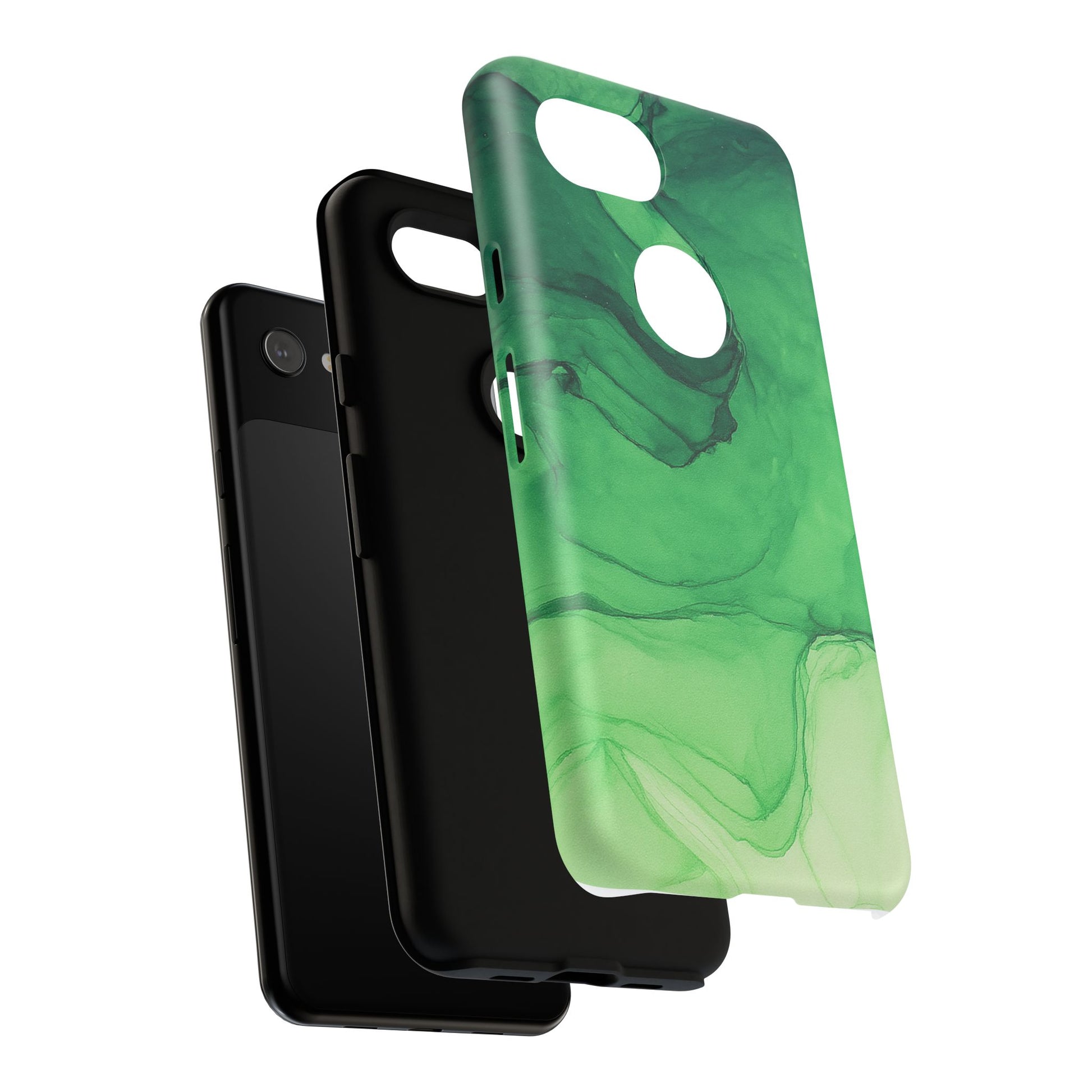 Stylish Phone Case for Nature Lovers, Tough Cases, Green Marble Design, Organic Aesthetic, Unique Gift, Eco-friendly Accessories