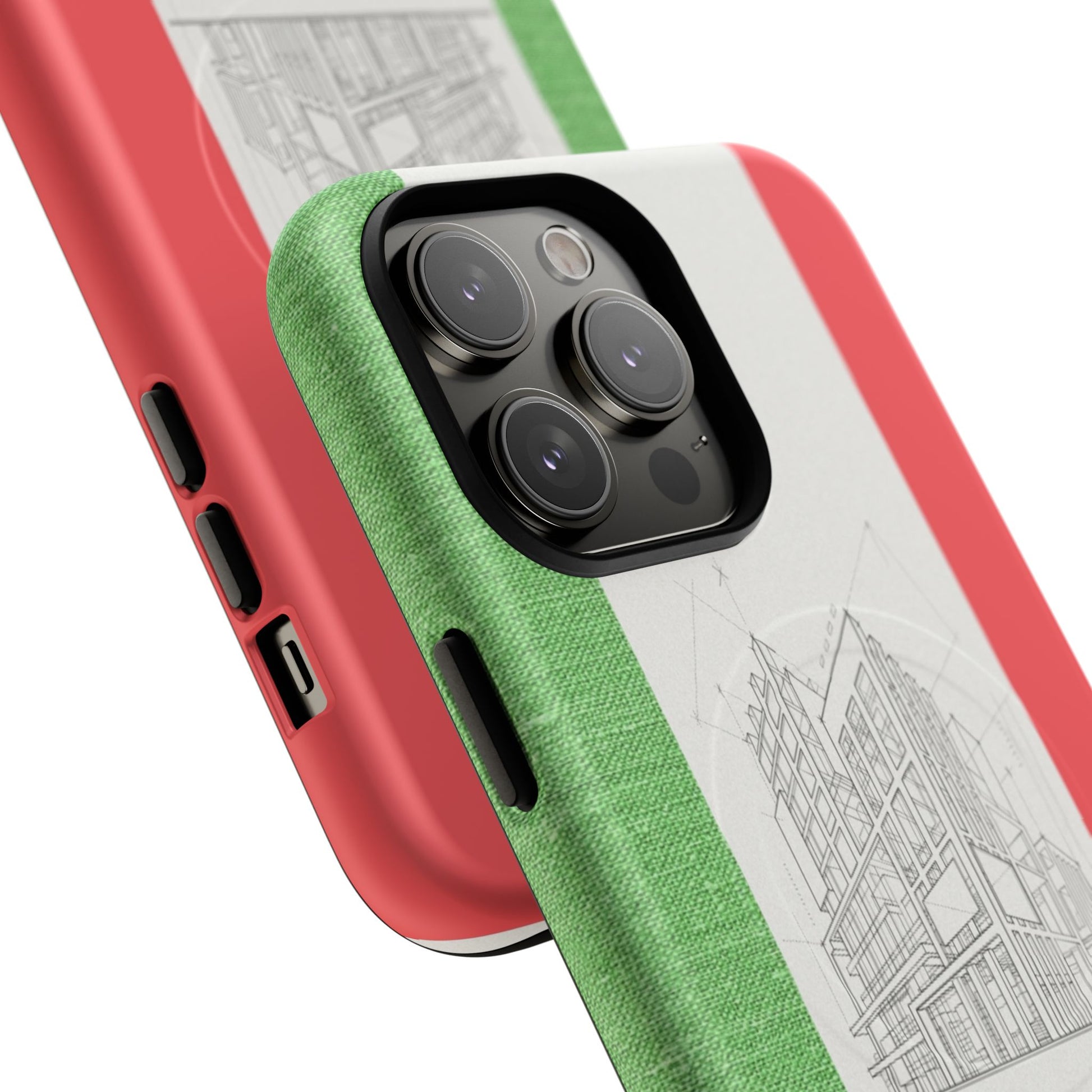 Italian Heritage Magnetic Phone Case, Stylish Phone Cover, Durable Magnet Case, Unique Gift for Travelers, Italian Culture Decor