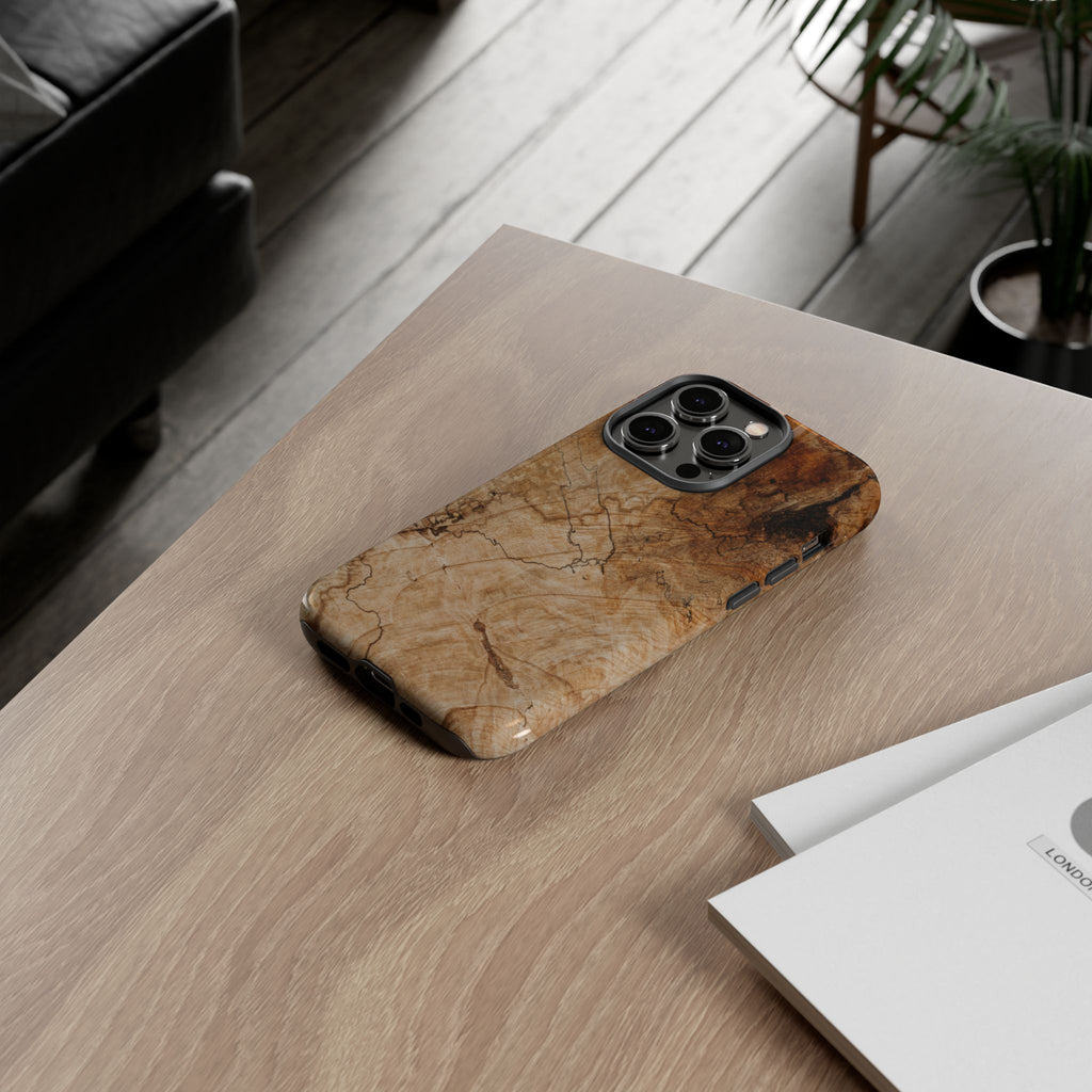 Woodland-Inspired Phone Case | Tough Cases, Natural Wood Grain Cover, Rustic Tech Accessory, Nature Lover Gift, Eco-Friendly - FORMO
