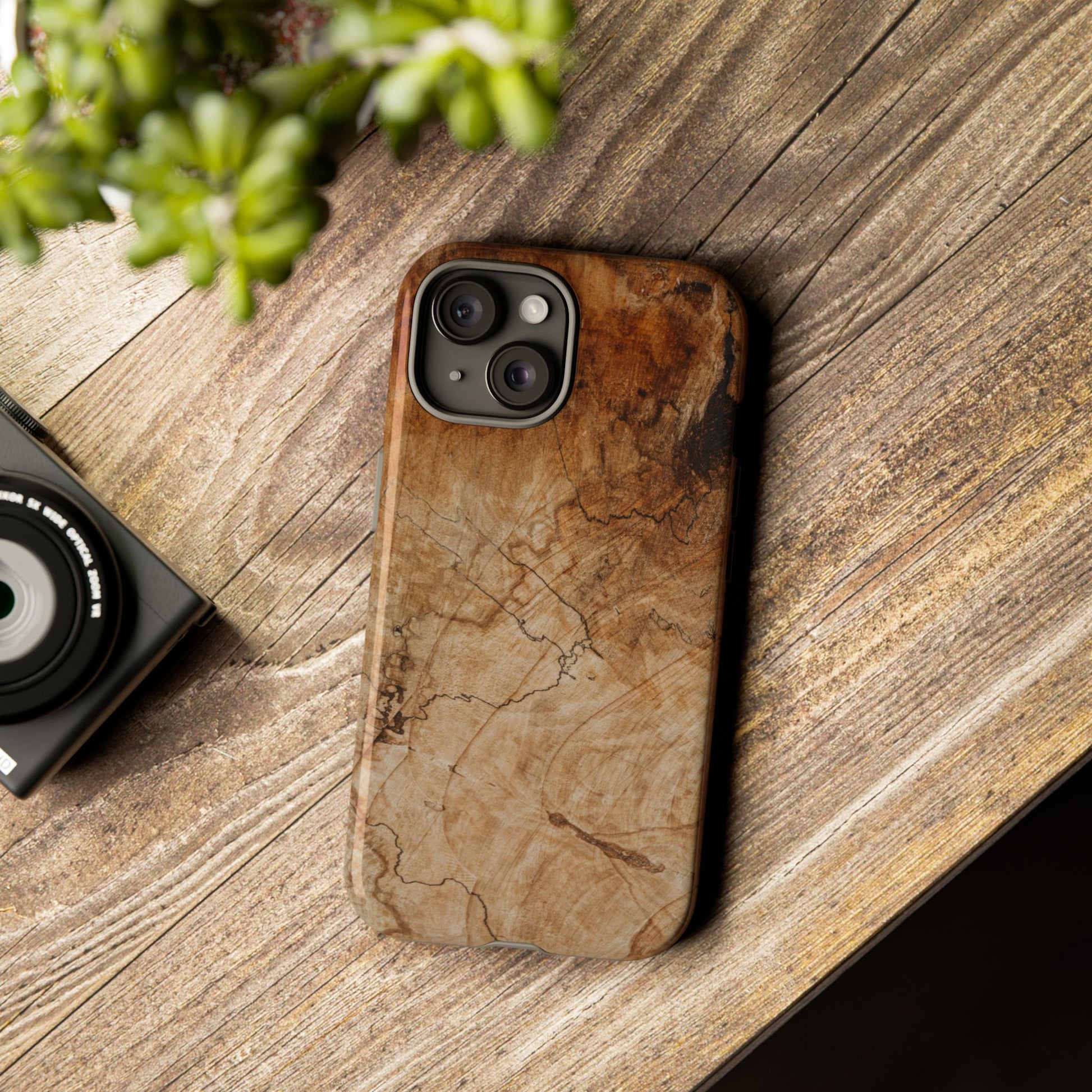 Woodland-Inspired Phone Case | Tough Cases, Natural Wood Grain Cover, Rustic Tech Accessory, Nature Lover Gift, Eco-Friendly - FORMO