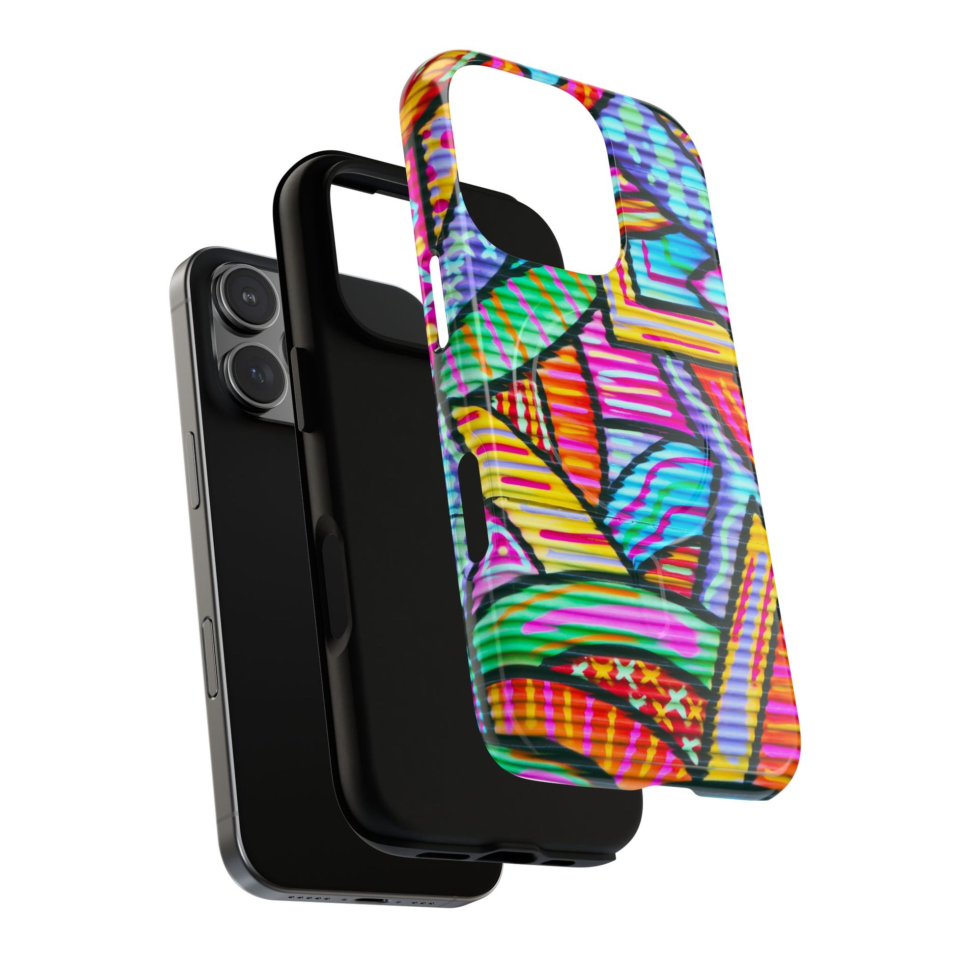 Vibrant Tough Magnetic Phone Case, Colorful Phone Cover, Artistic Mobile Protection, Unique Gift for Tech Lovers, Phone Accessories - FORMO