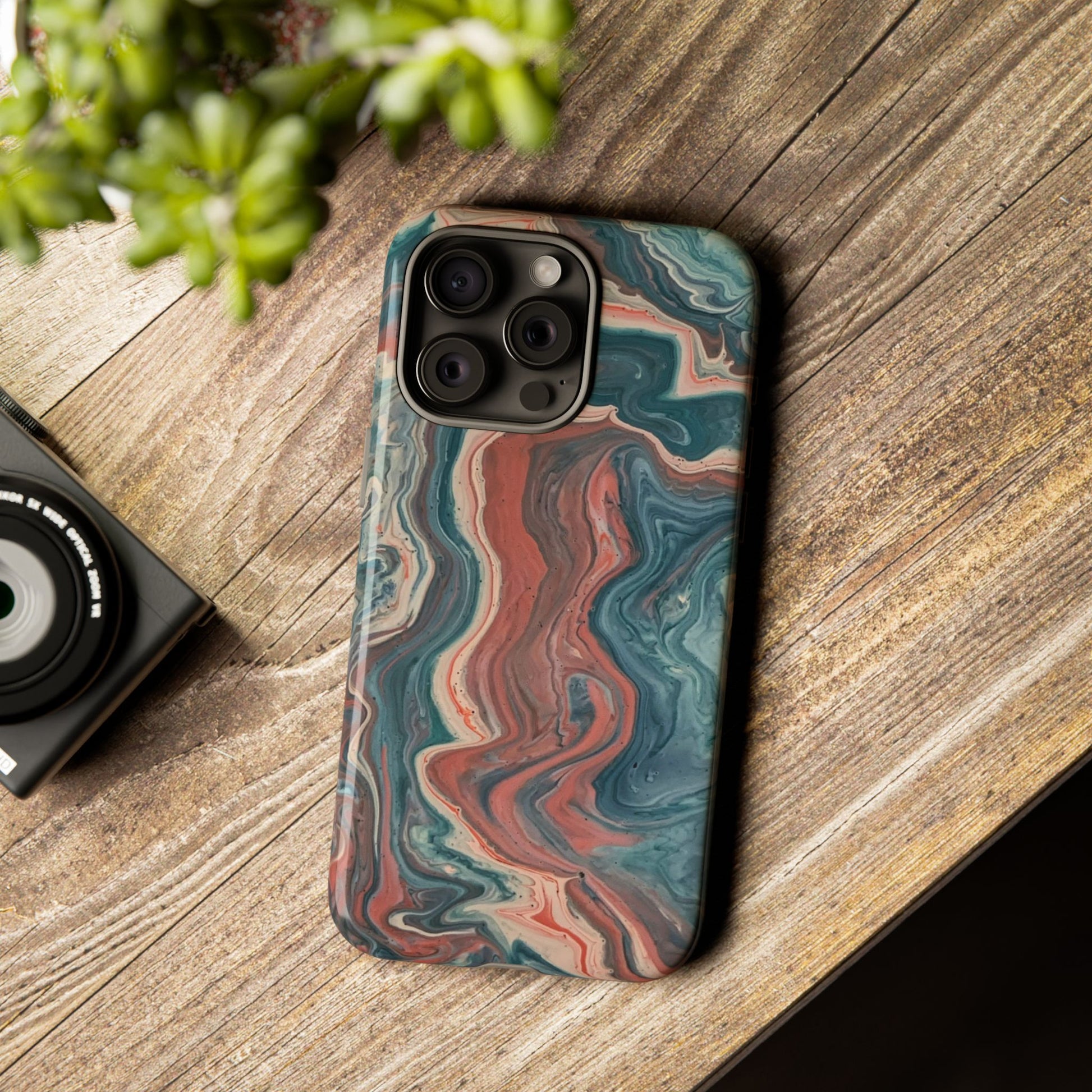Artistic Phone Case, Tough Cases for Stylish Protection, Marble Design, Trendy Gift for Phone Lovers, Unique Cell Phone Accessory - FORMO