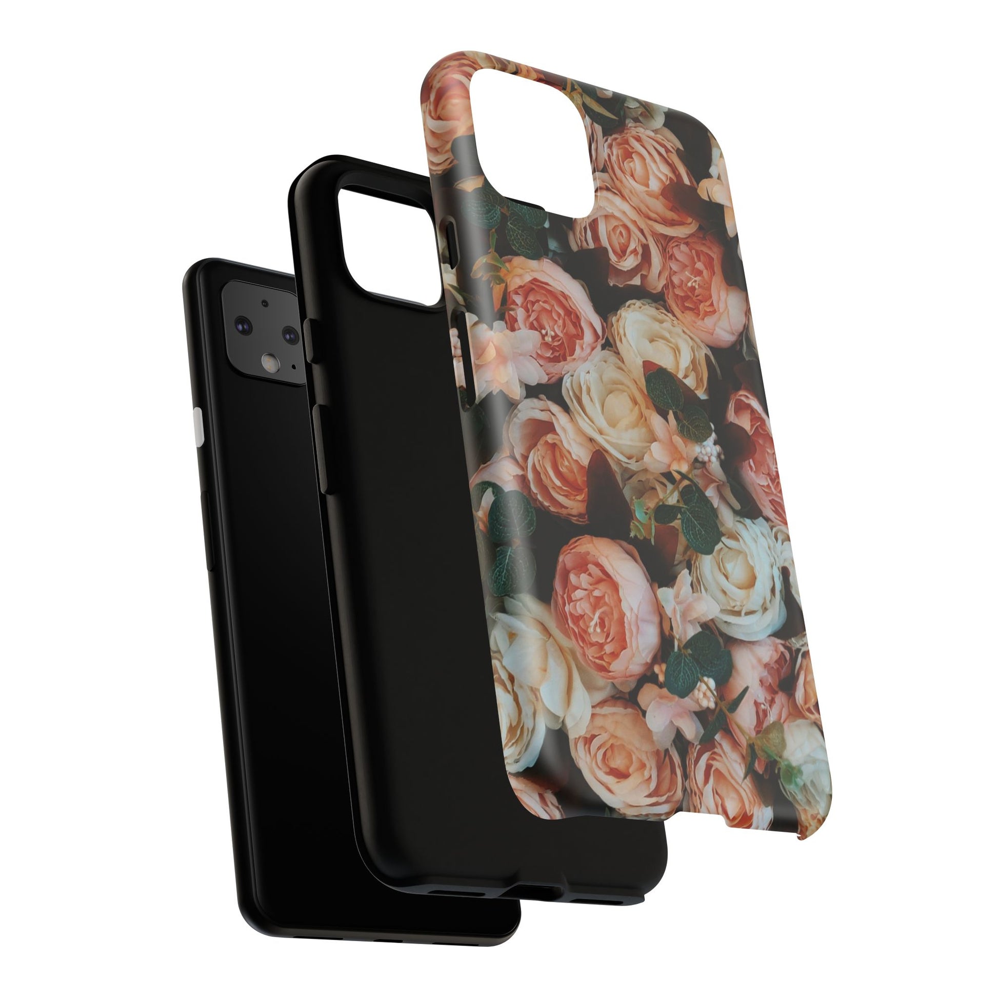 Floral Phone Case - Tough Cases, Rose Design, Floral Protection, Gift for Her, Cute Mobile Cover, Eco-Friendly Case - FORMO