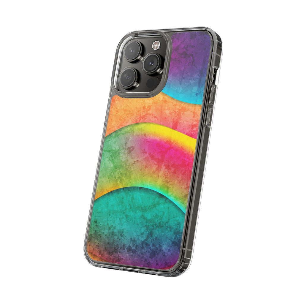 Rainbow Pattern Clear Phone Case (iPhone & Samsung Compatible) - FORMO
