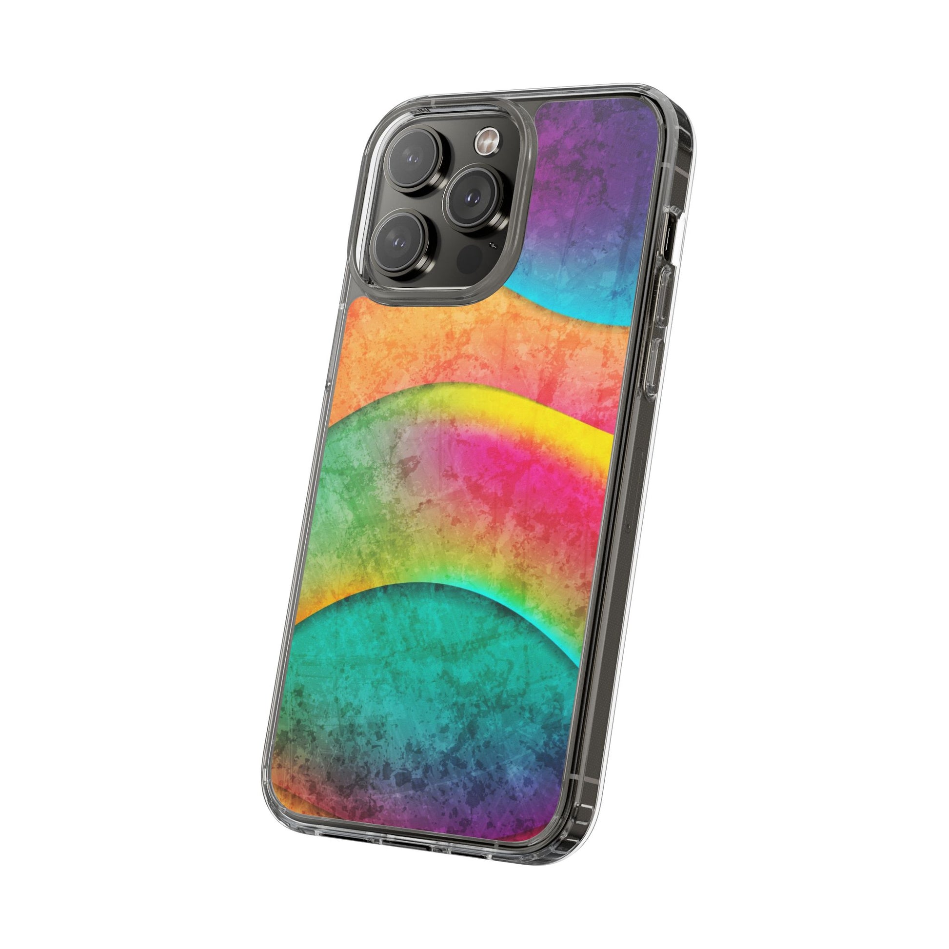 Rainbow Pattern Clear Phone Case (iPhone & Samsung Compatible) - FORMO