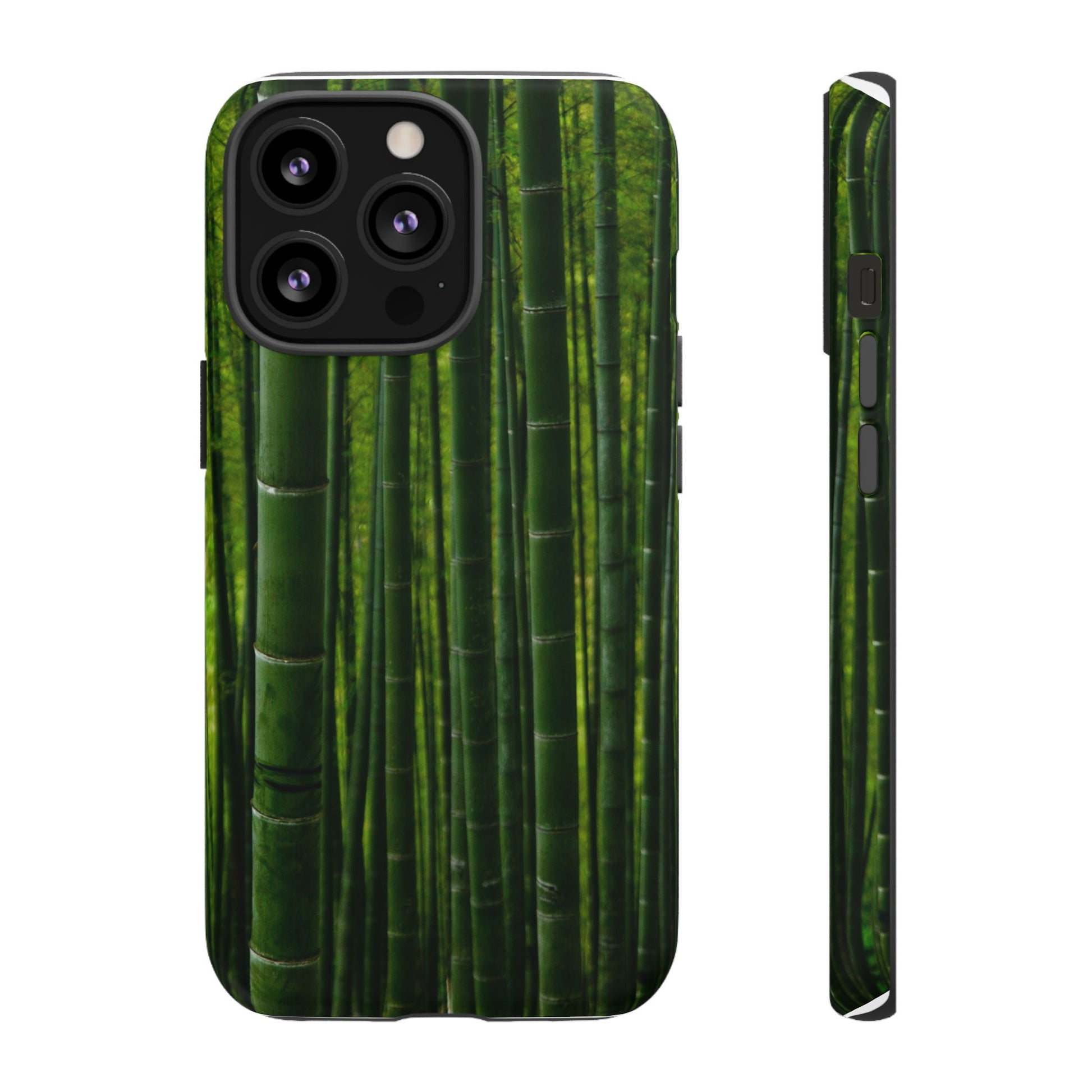 Bamboo Phone Case - Tough Cases, Nature Lover Gift, Eco-Friendly Phone Accessory, Greenery Design, Unique Smartphone Cover - FORMO