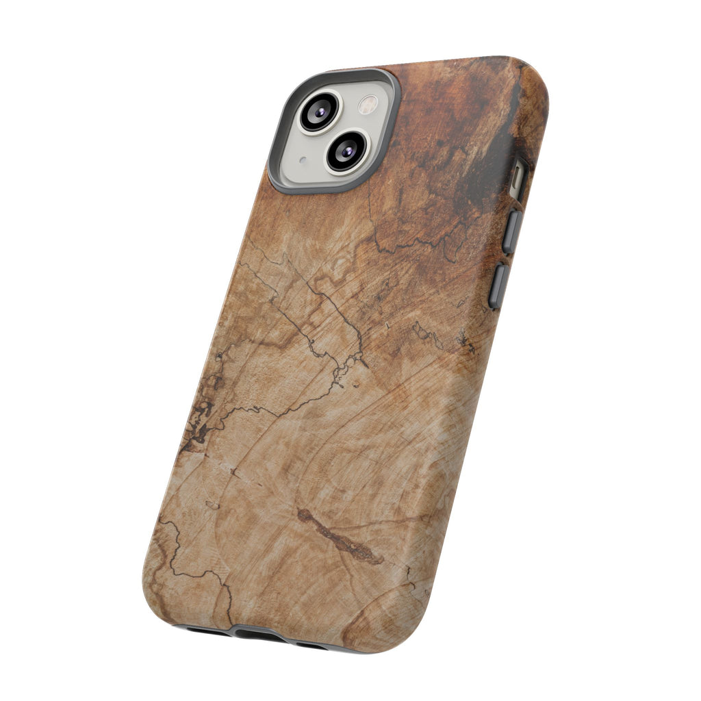 Woodland-Inspired Phone Case | Tough Cases, Natural Wood Grain Cover, Rustic Tech Accessory, Nature Lover Gift, Eco-Friendly - FORMO
