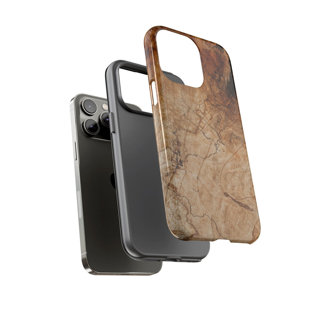 Woodland-Inspired Phone Case | Tough Cases, Natural Wood Grain Cover, Rustic Tech Accessory, Nature Lover Gift, Eco-Friendly - FORMO