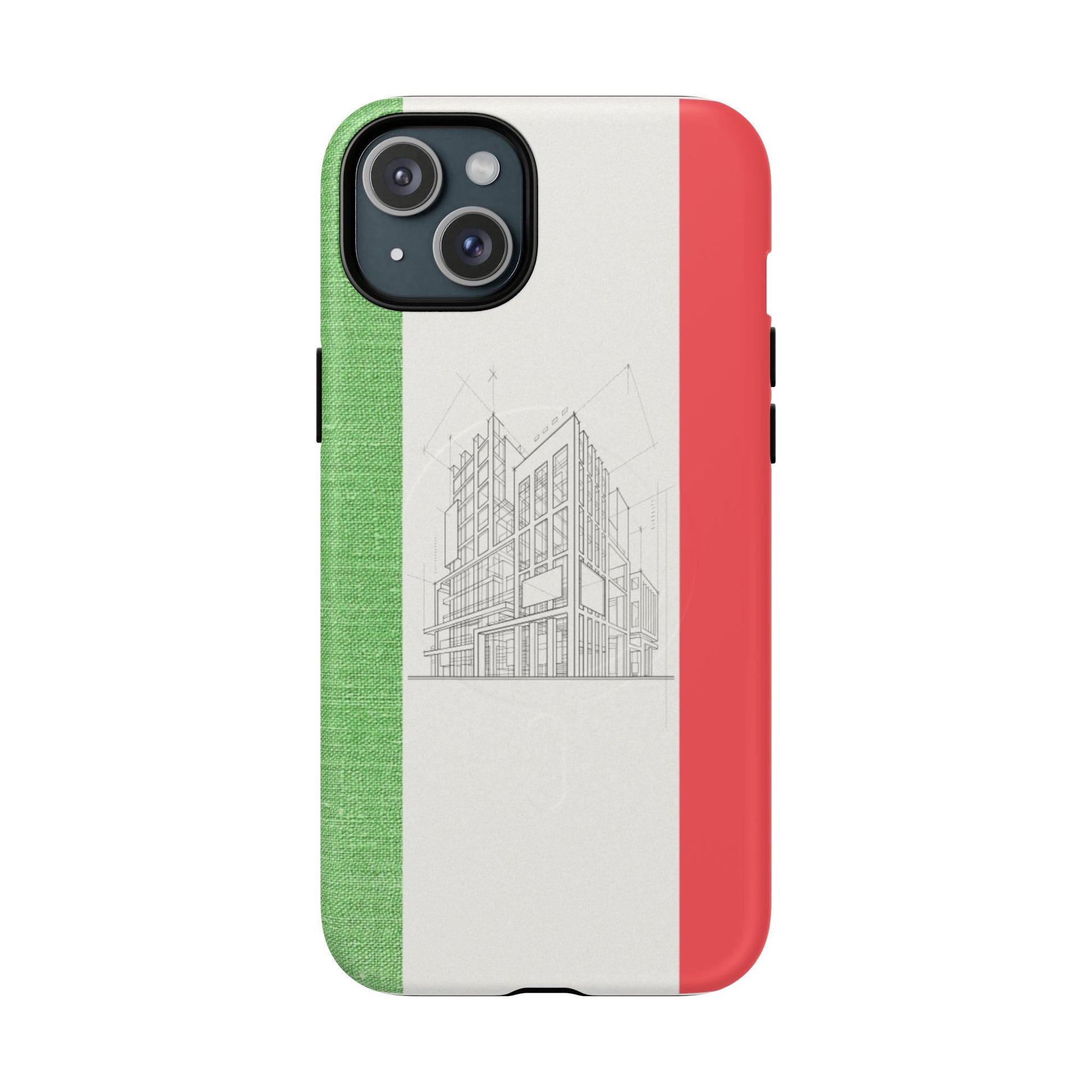 Italian Heritage Magnetic Phone Case, Stylish Phone Cover, Durable Magnet Case, Unique Gift for Travelers, Italian Culture Decor