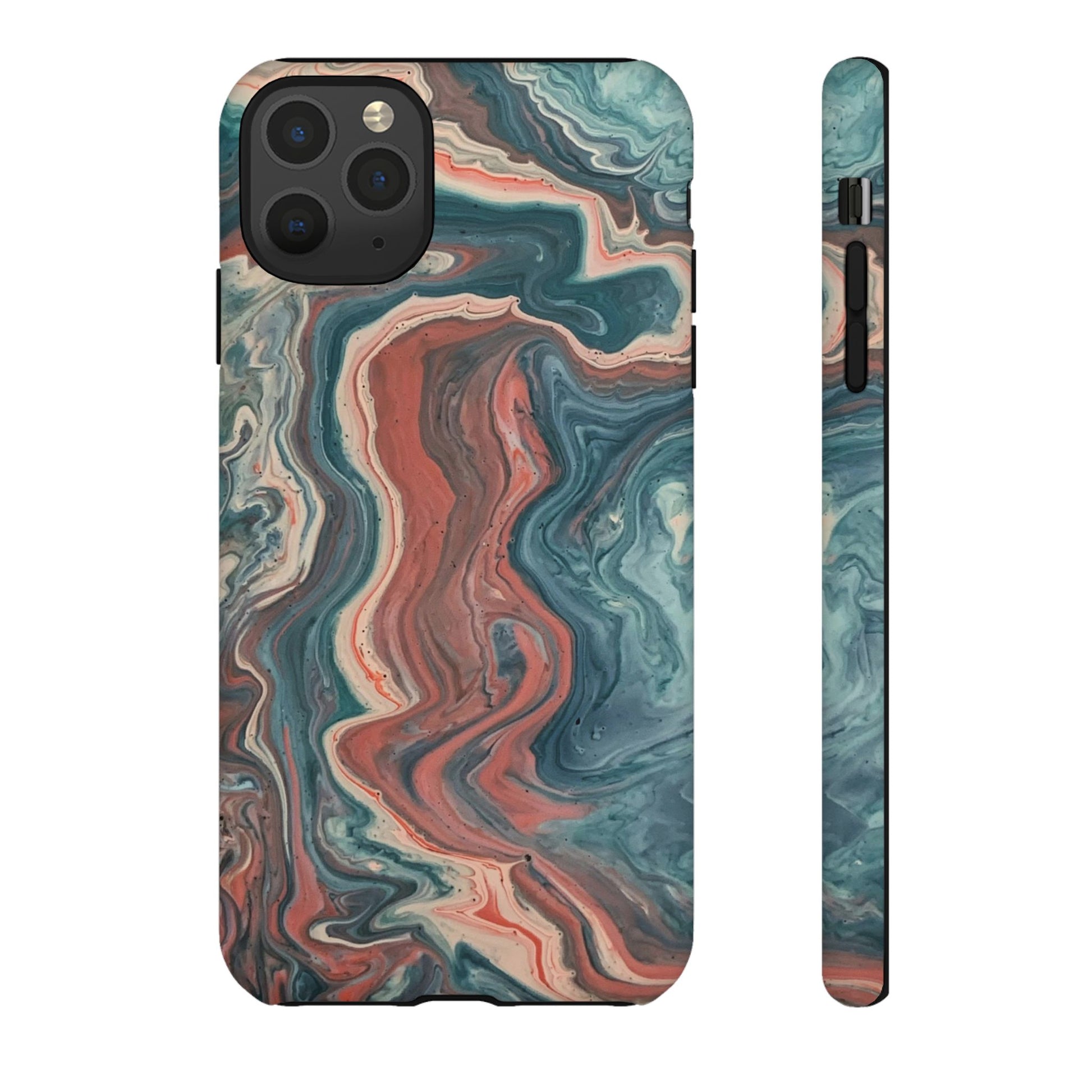 Artistic Phone Case, Tough Cases for Stylish Protection, Marble Design, Trendy Gift for Phone Lovers, Unique Cell Phone Accessory - FORMO