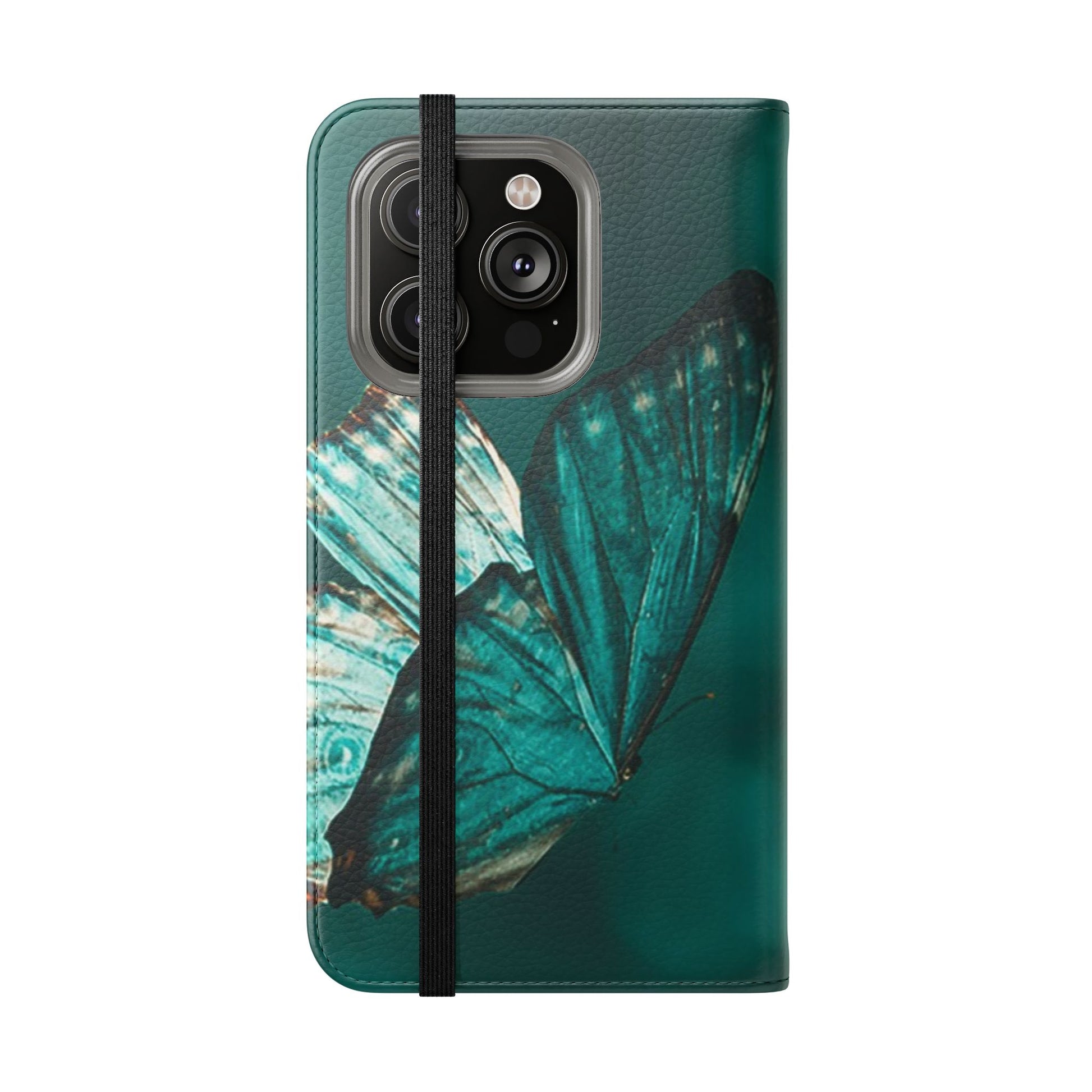 Butterfly Flip Case - Elegant Phone Wallet Cover, Nature Lovers, Gift for Her, Sustainable Fashion, Personalized Mobile Accessory - FORMO