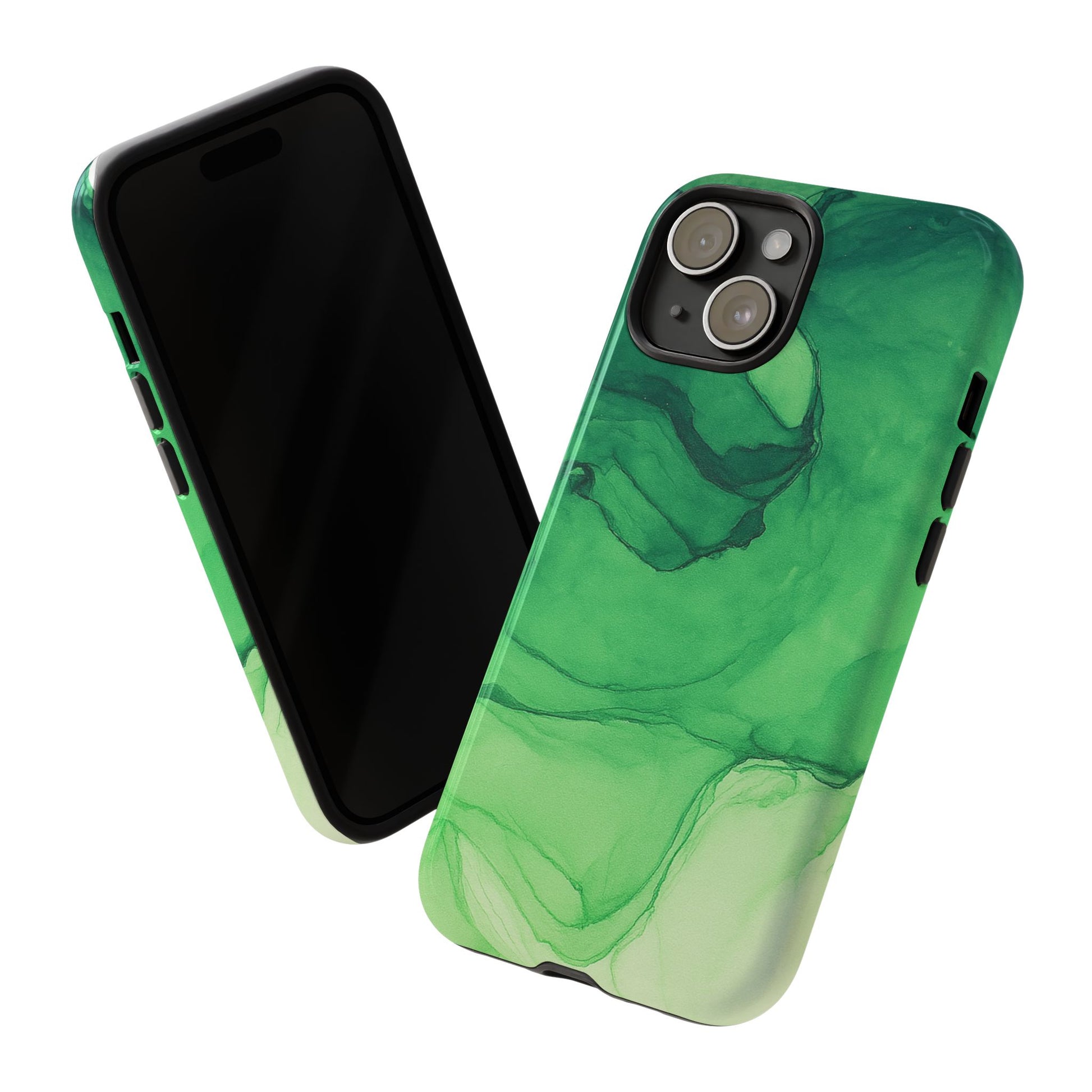 Stylish Phone Case for Nature Lovers, Tough Cases, Green Marble Design, Organic Aesthetic, Unique Gift, Eco-friendly Accessories