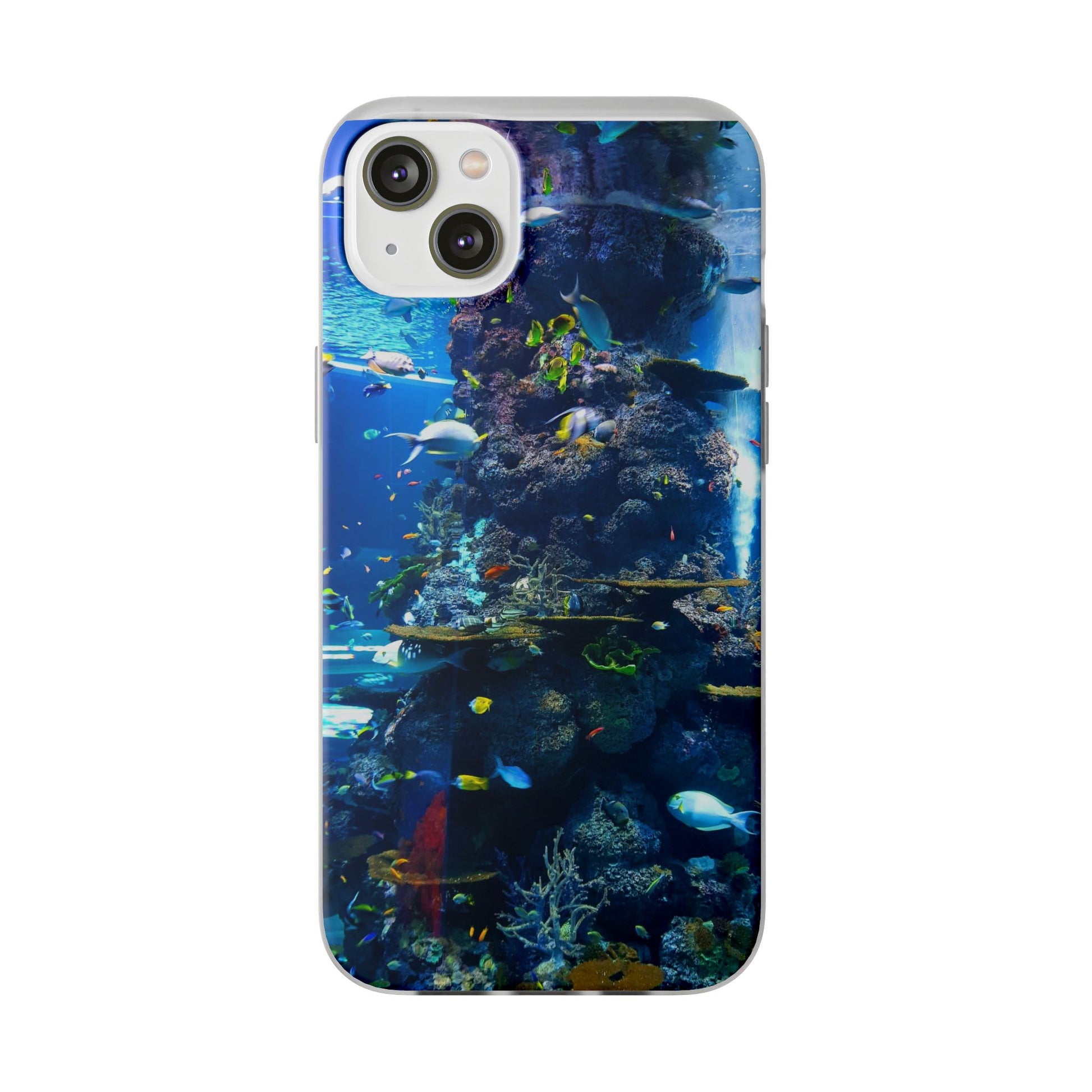 Underwater Paradise Phone Case, Flexible Mobile Cover, Ocean Lover Gift, Marine Life, Beach Decor, Sea Life Accessories - FORMO