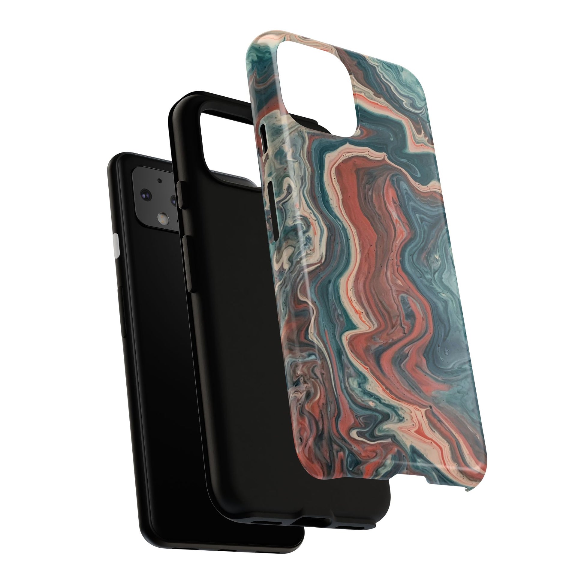Artistic Phone Case, Tough Cases for Stylish Protection, Marble Design, Trendy Gift for Phone Lovers, Unique Cell Phone Accessory - FORMO