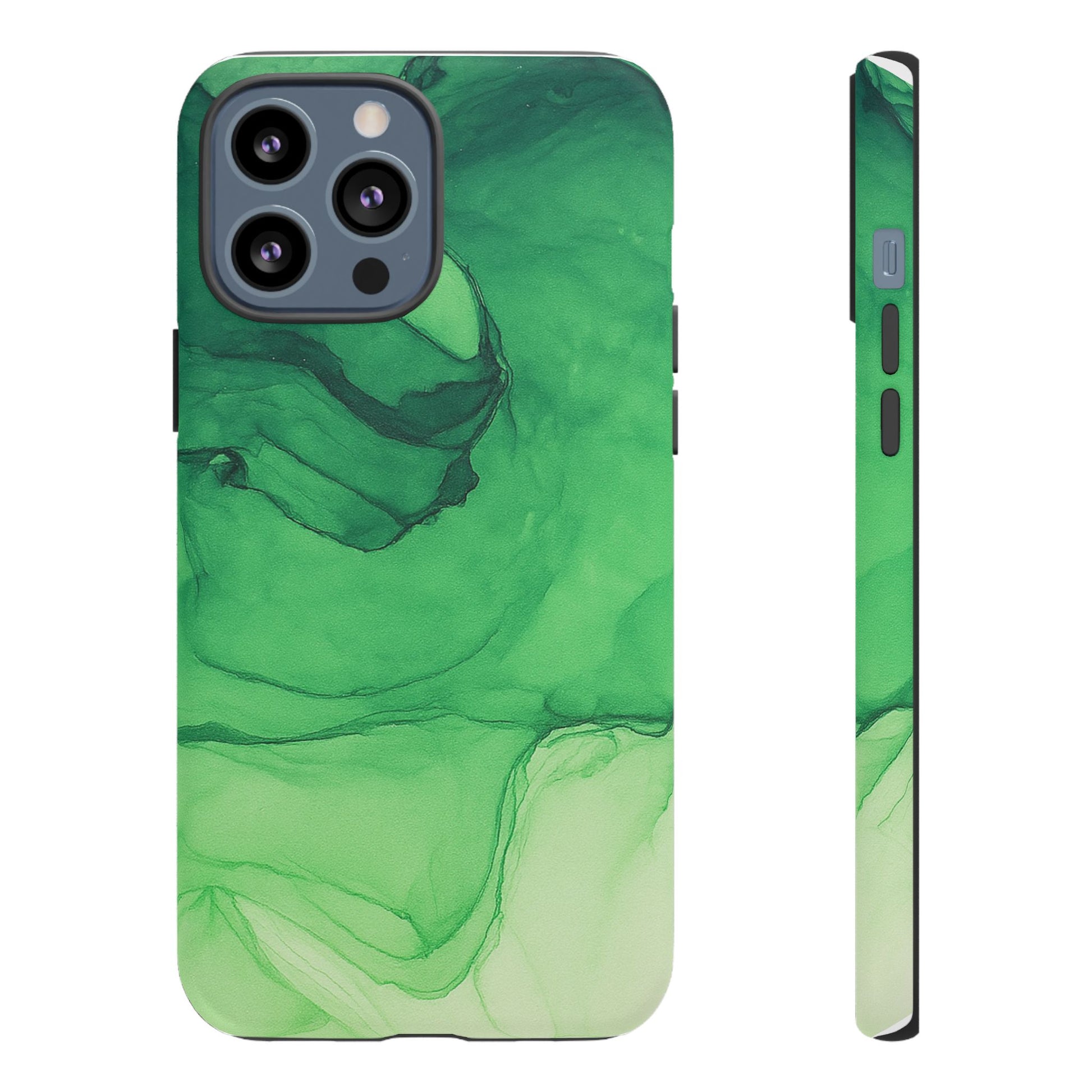 Stylish Phone Case for Nature Lovers, Tough Cases, Green Marble Design, Organic Aesthetic, Unique Gift, Eco-friendly Accessories
