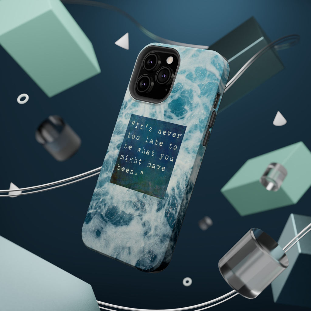 Inspirational Magnetic Phone Cases, Perfect Gift for Students, Motivational Phone Cover, Stylish Tough Case, Ocean Design Case, Fits iPhone - FORMO